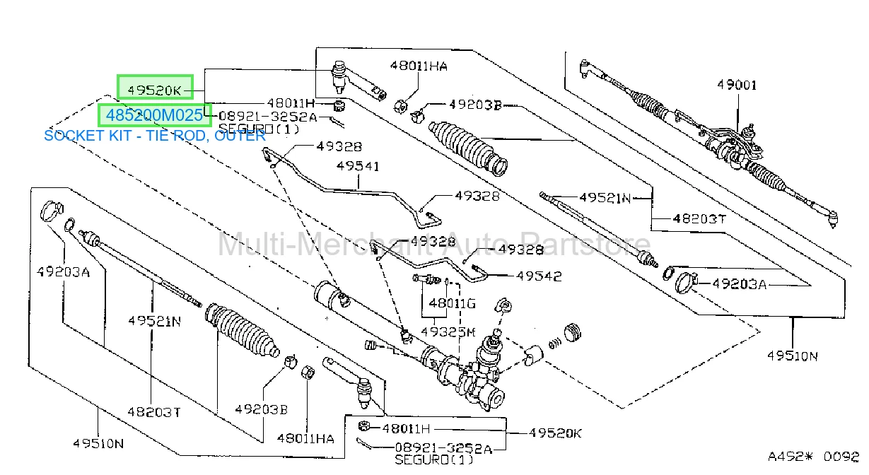 SOCKET KIT - TIE ROD, OUTER