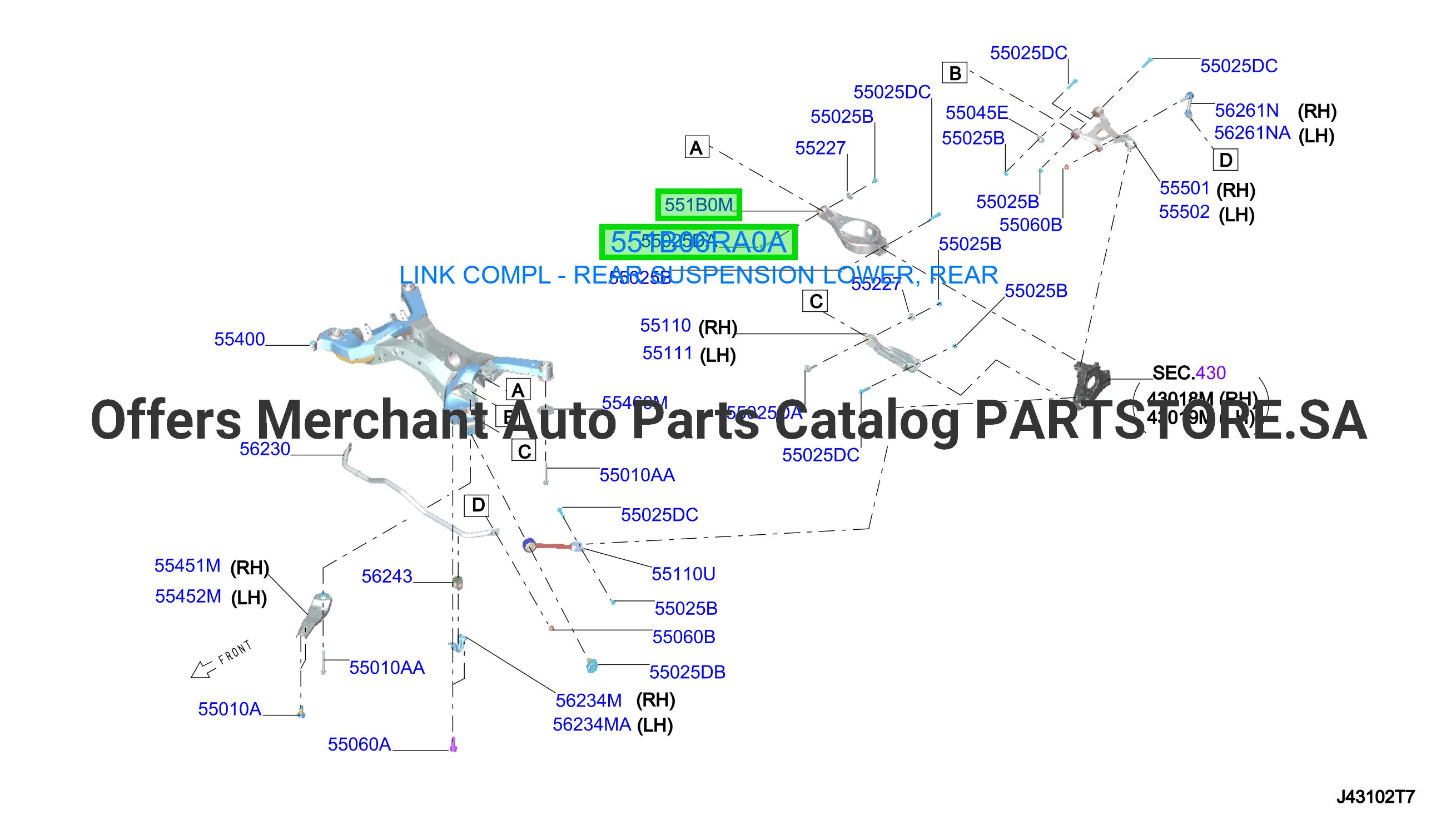 LINK COMPL - REAR SUSPENSION LOWER, REAR