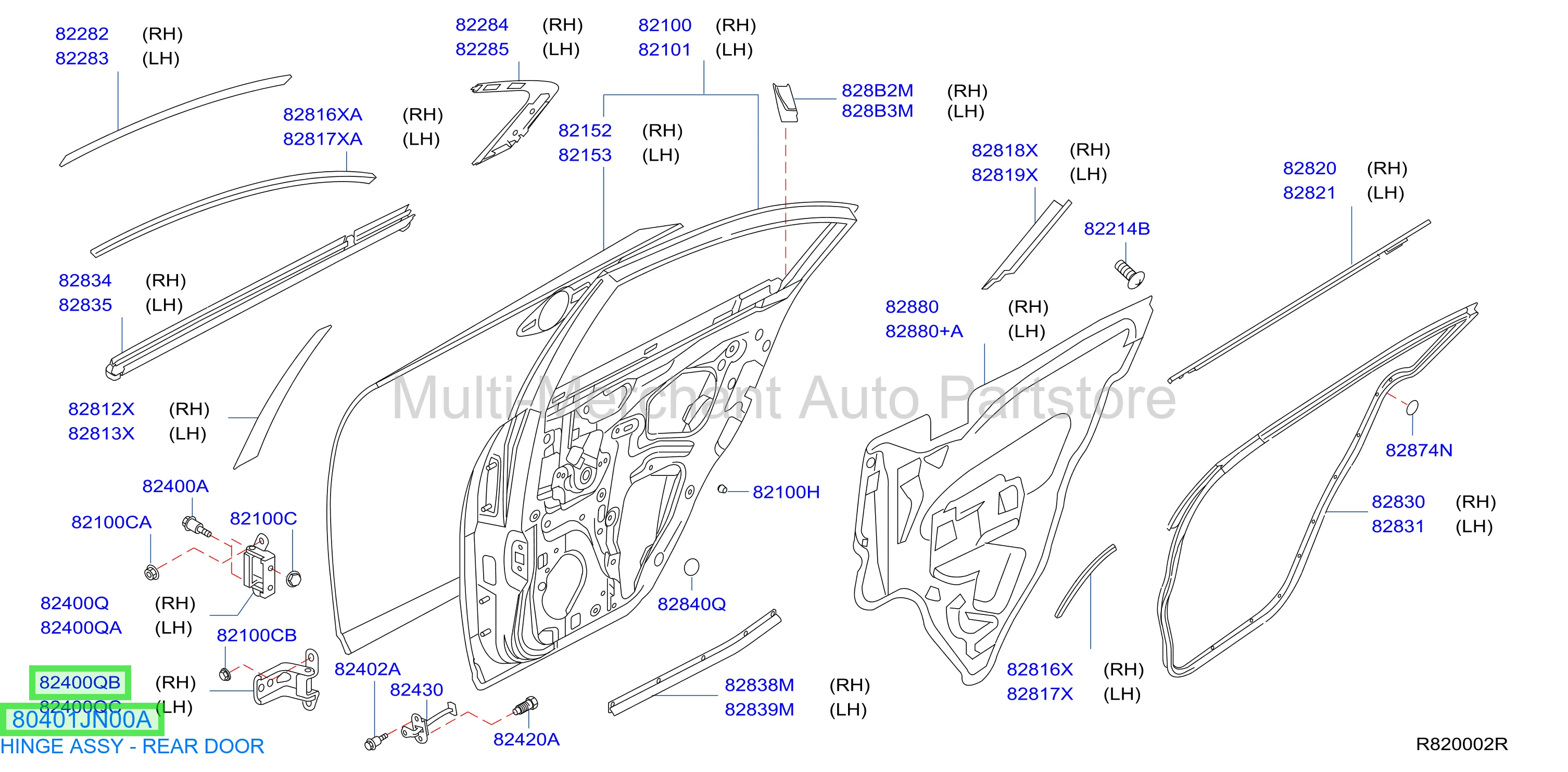 HINGE ASSY - FRONT DOOR