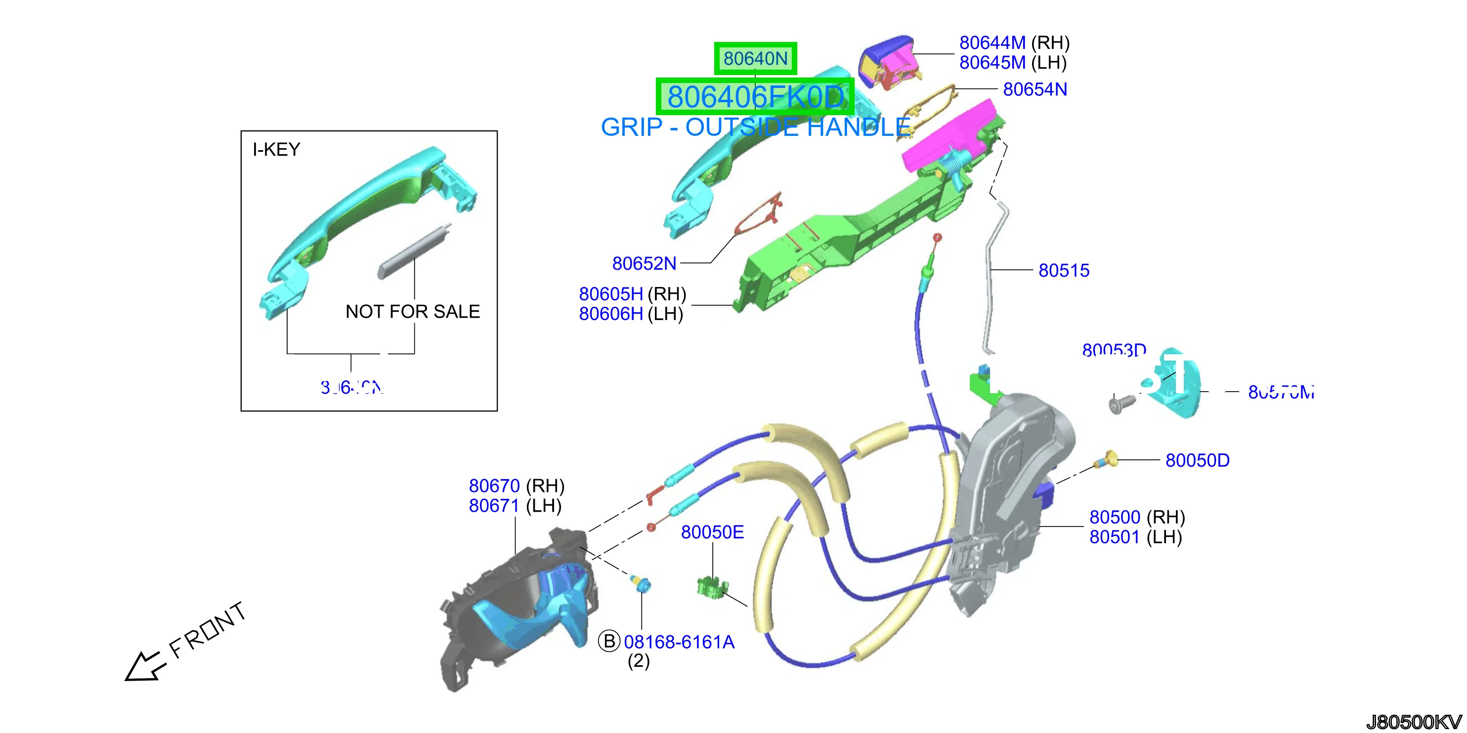 GRIP - OUTSIDE HANDLE
