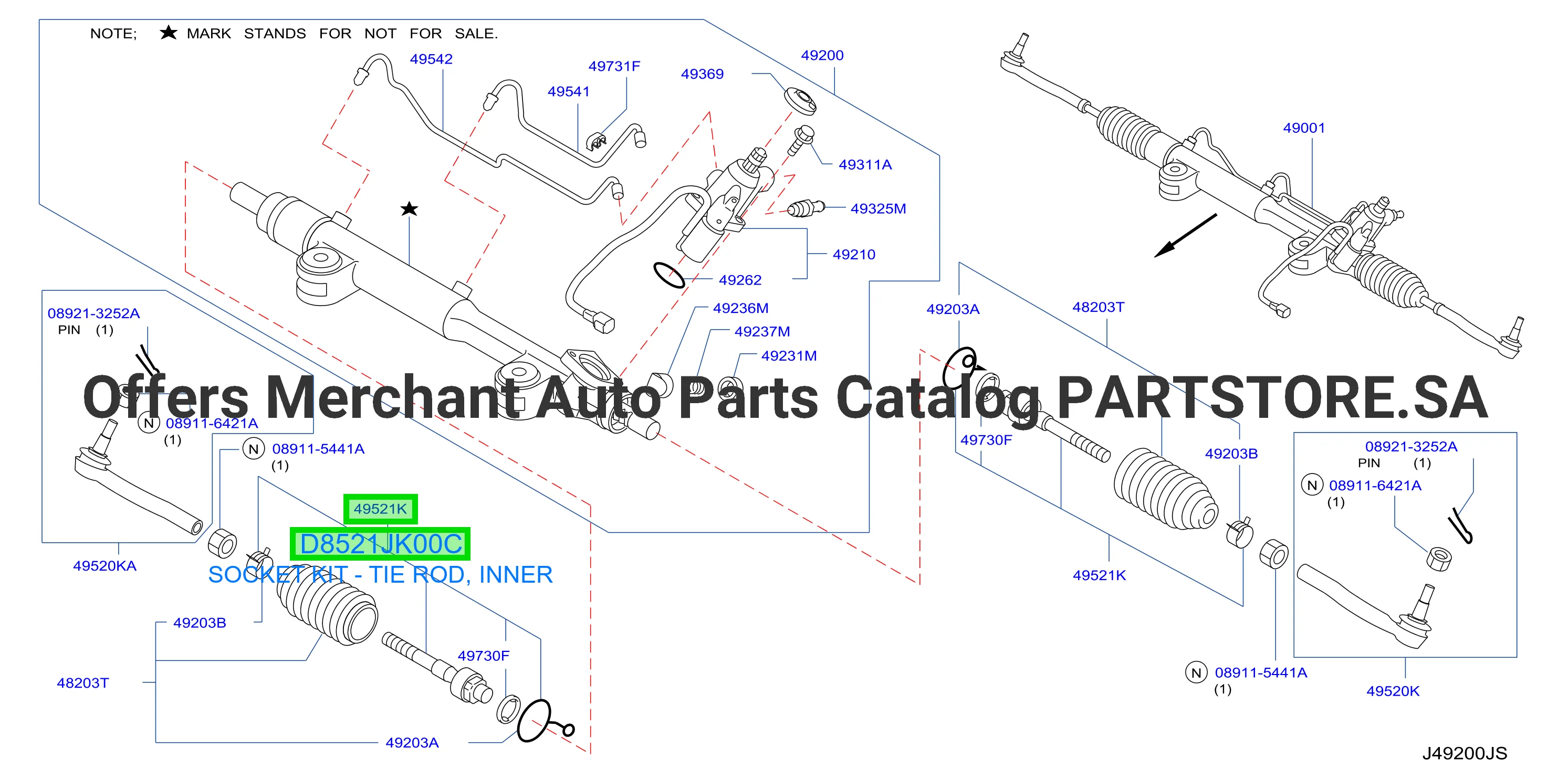 SOCKET KIT - TIE ROD, INNER
