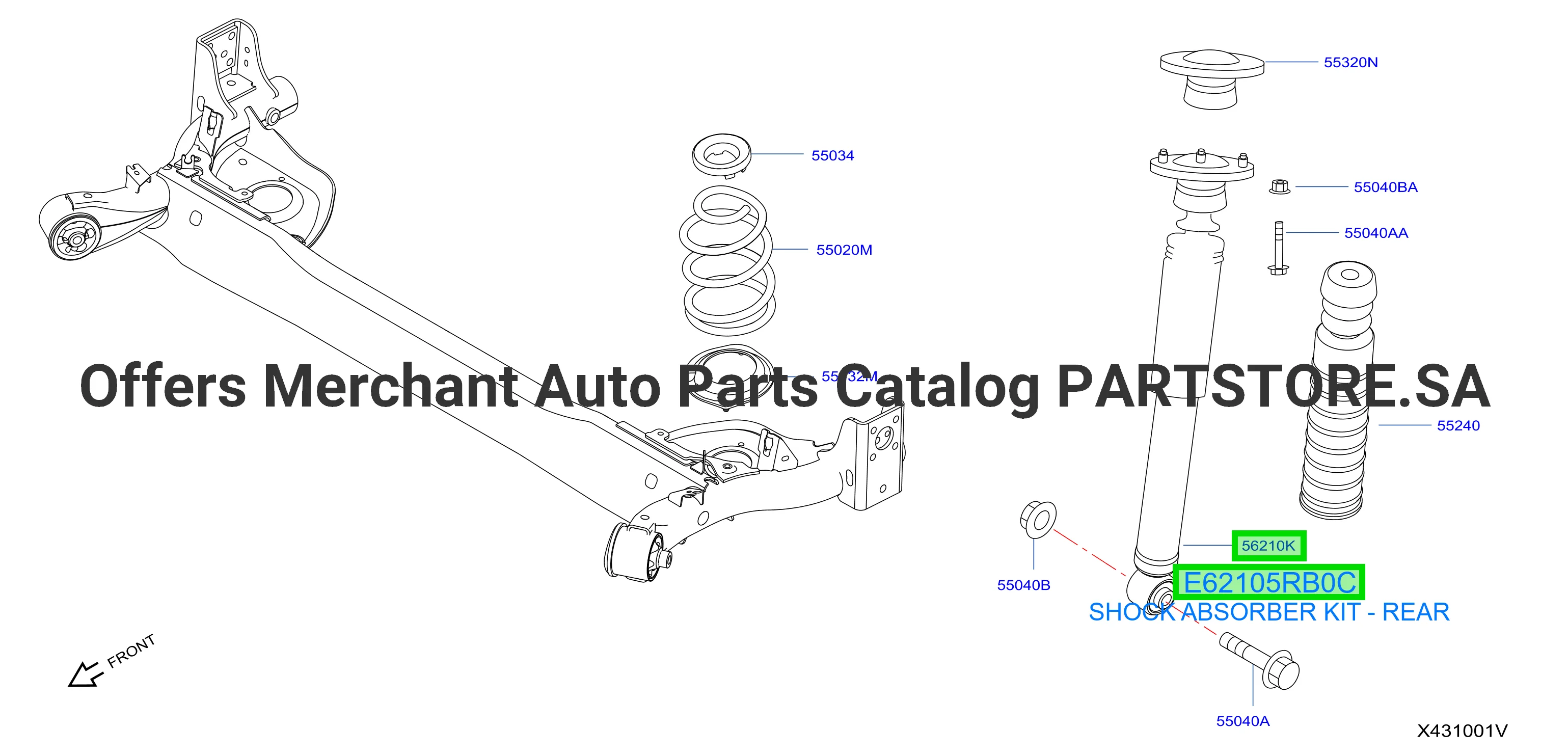 SHOCK ABSORBER KIT - REAR