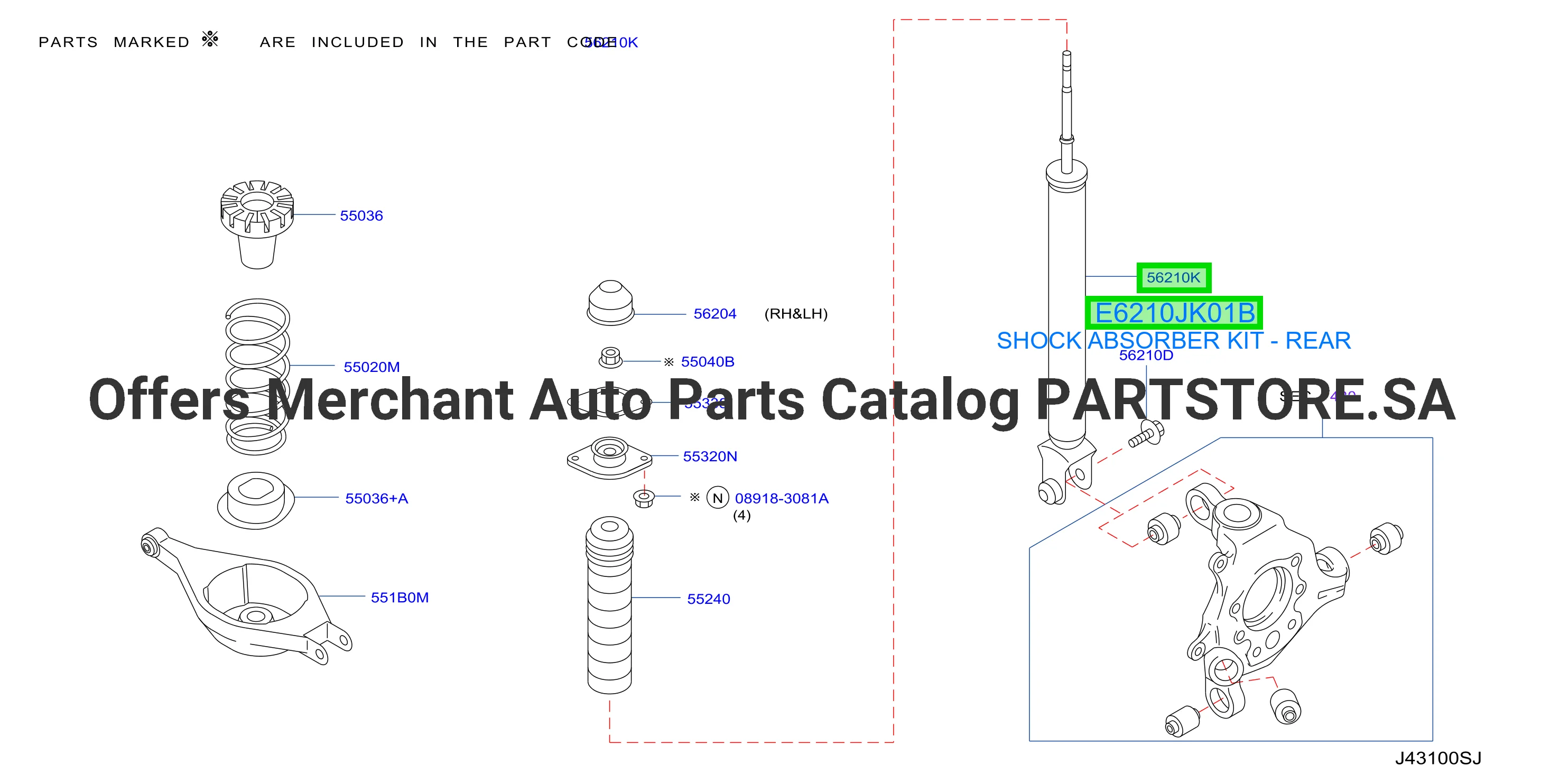 SHOCK ABSORBER KIT - REAR