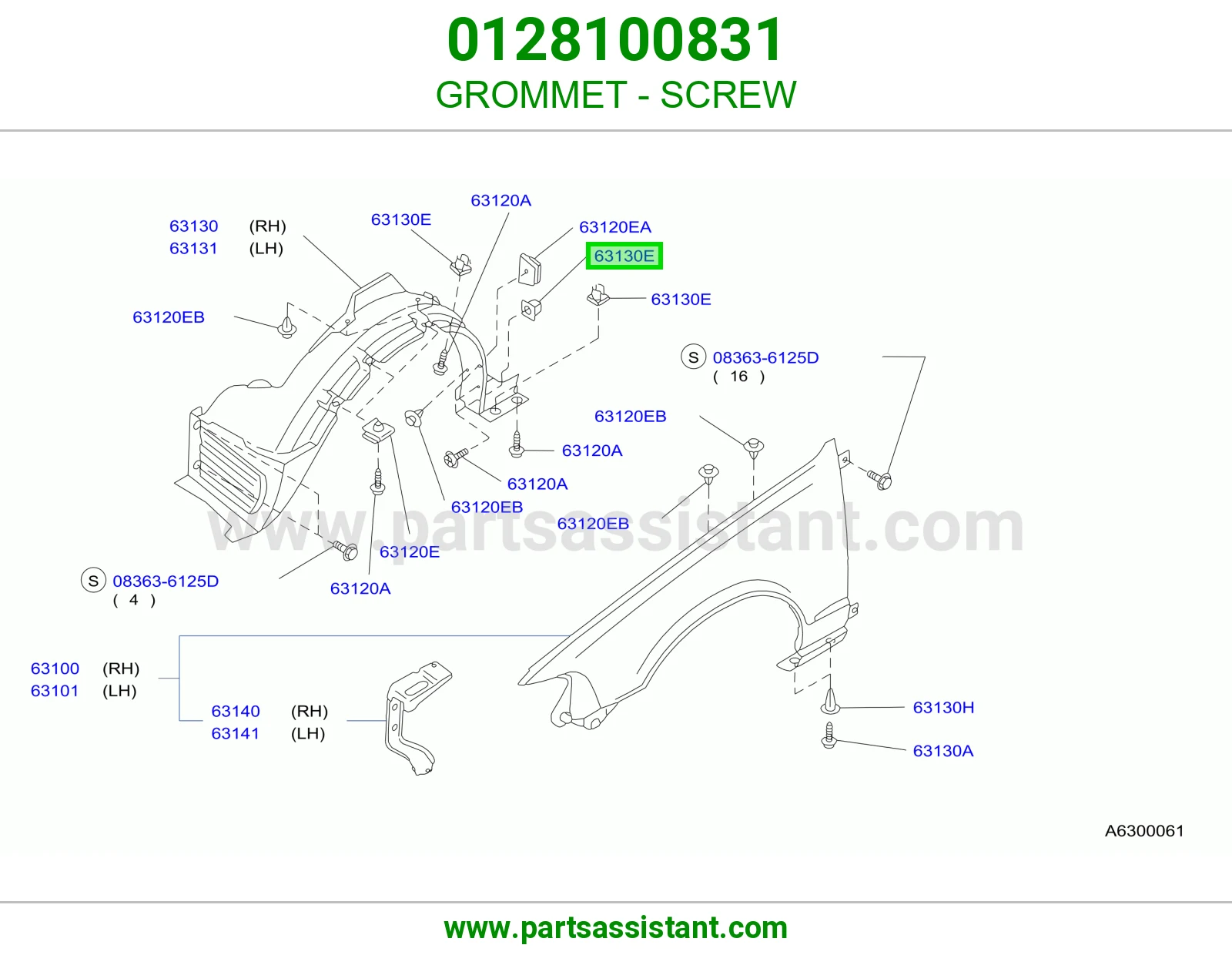 GROMMET - SCREW