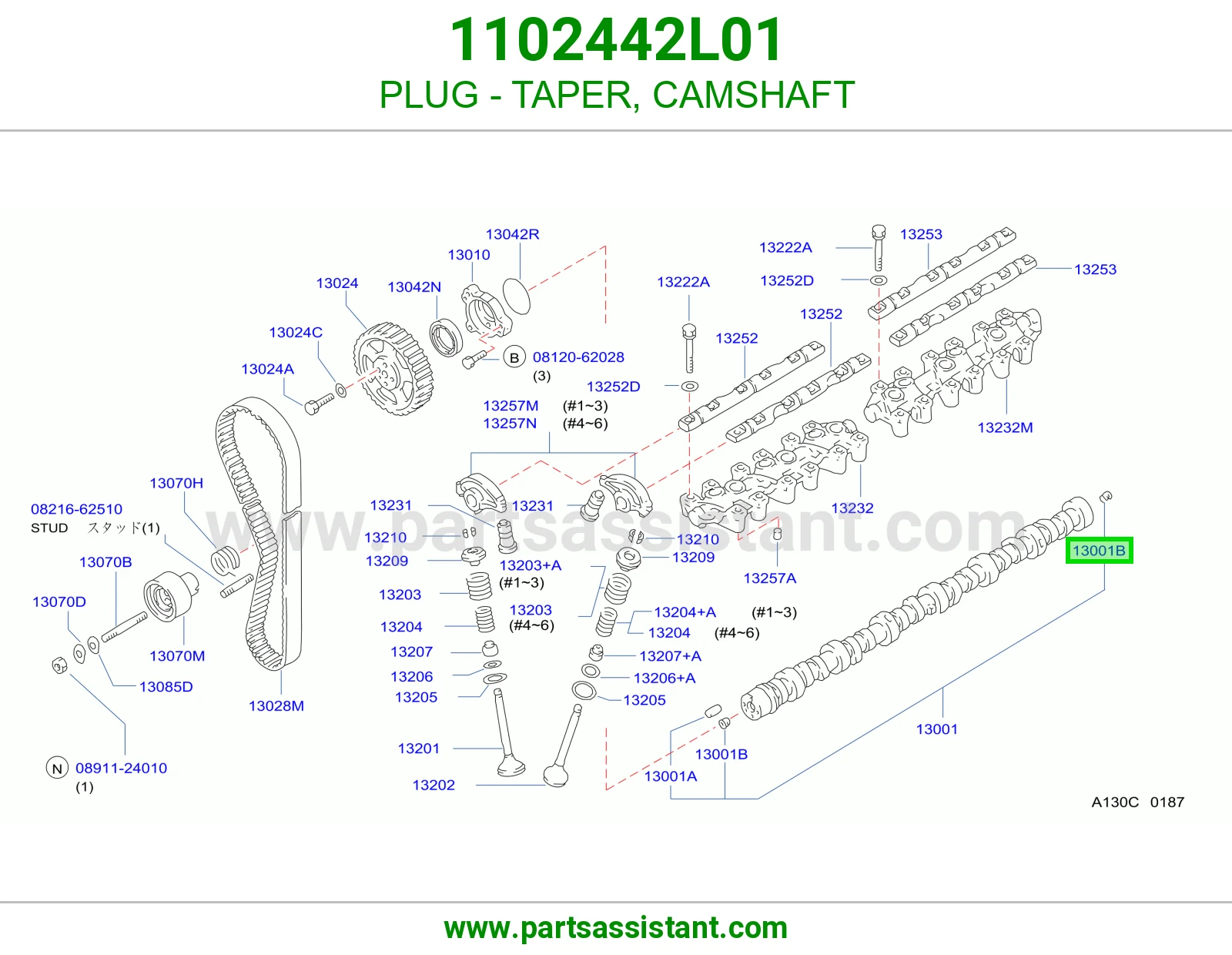 PLUG - TAPER, CAMSHAFT