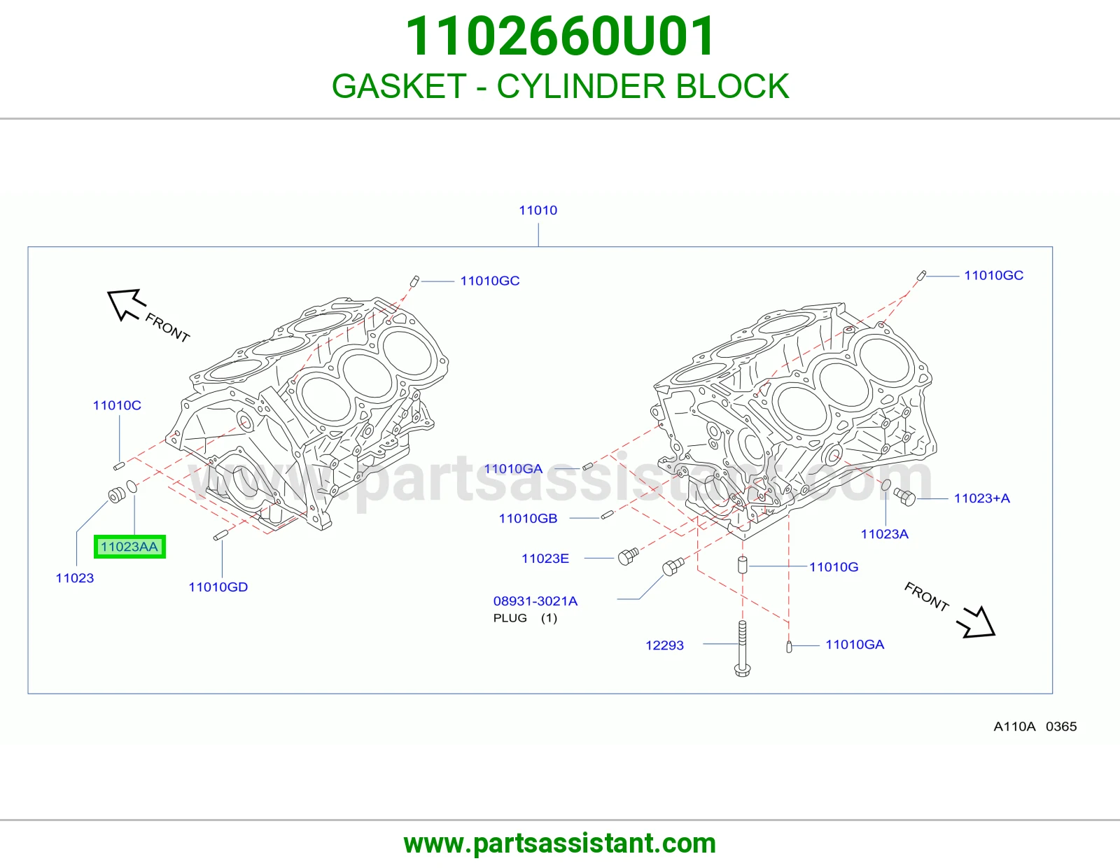 GASKET - CYLINDER BLOCK