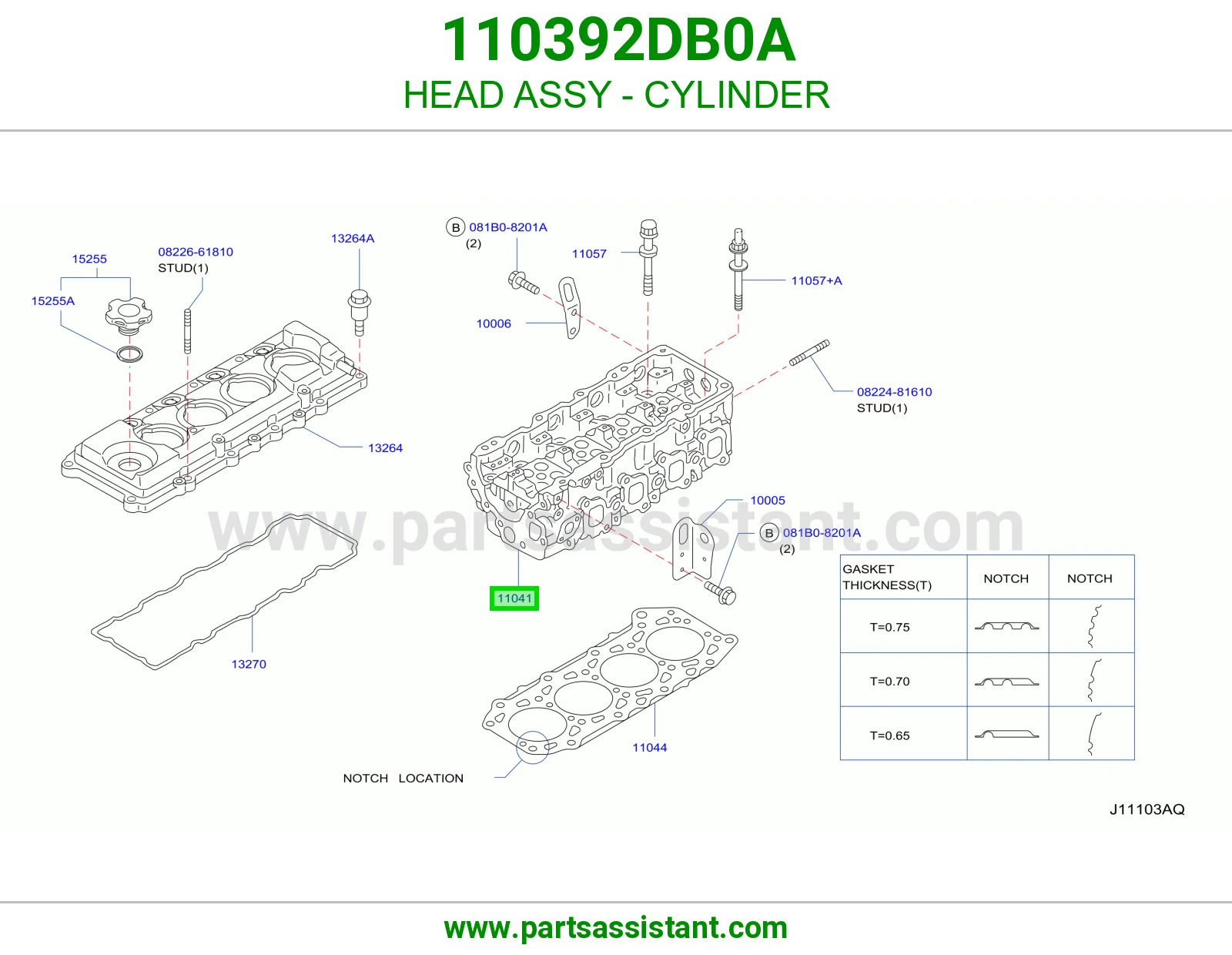 HEAD ASSY - CYLINDER