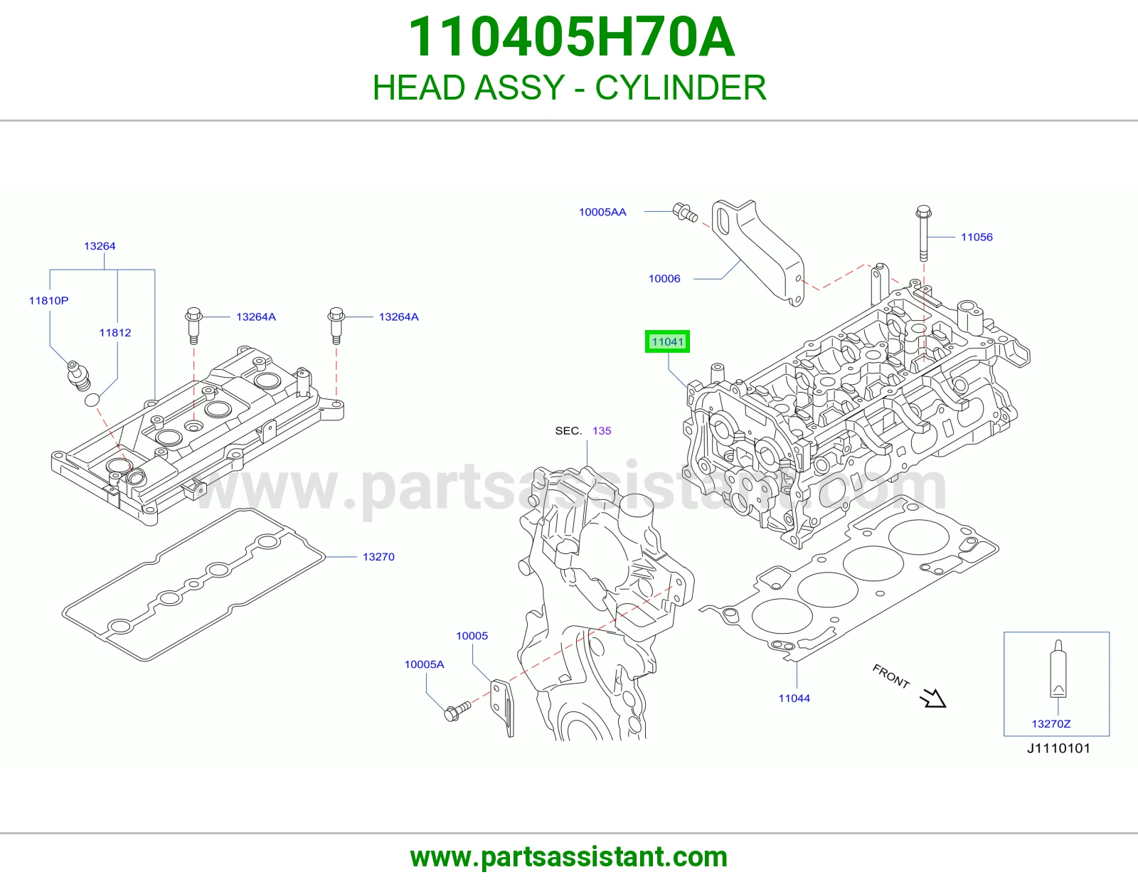 HEAD ASSY - CYLINDER