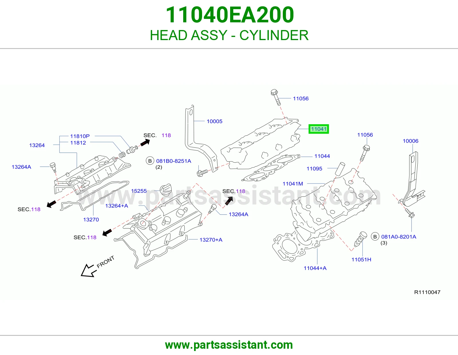 HEAD ASSY - CYLINDER