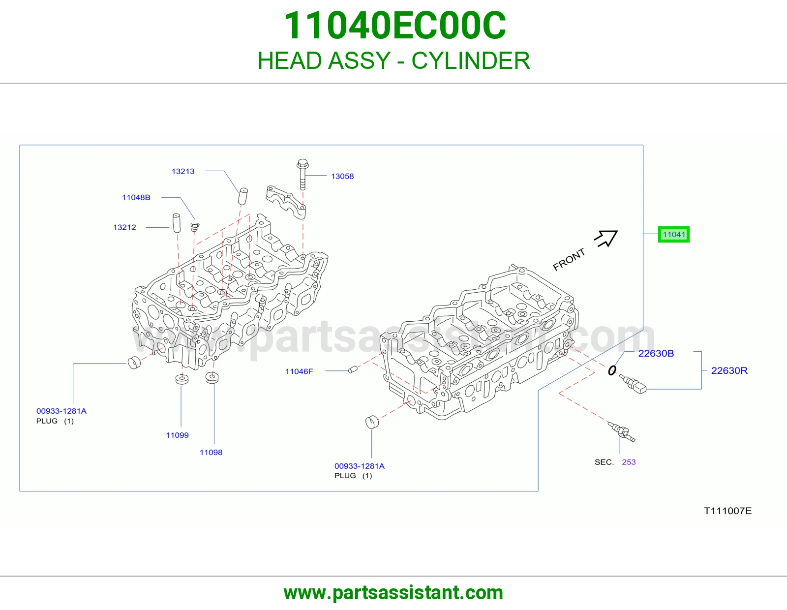 HEAD ASSY - CYLINDER