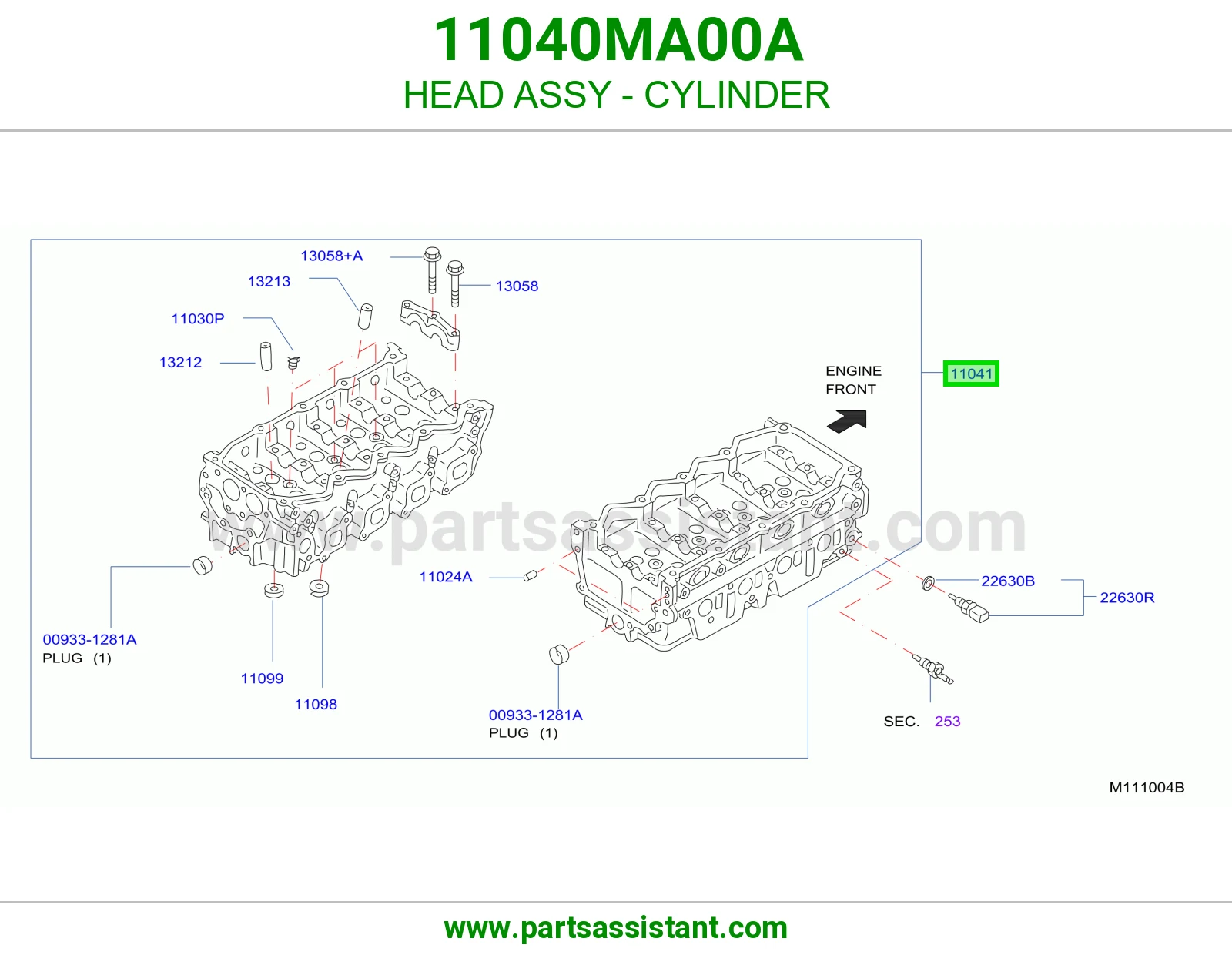HEAD ASSY - CYLINDER