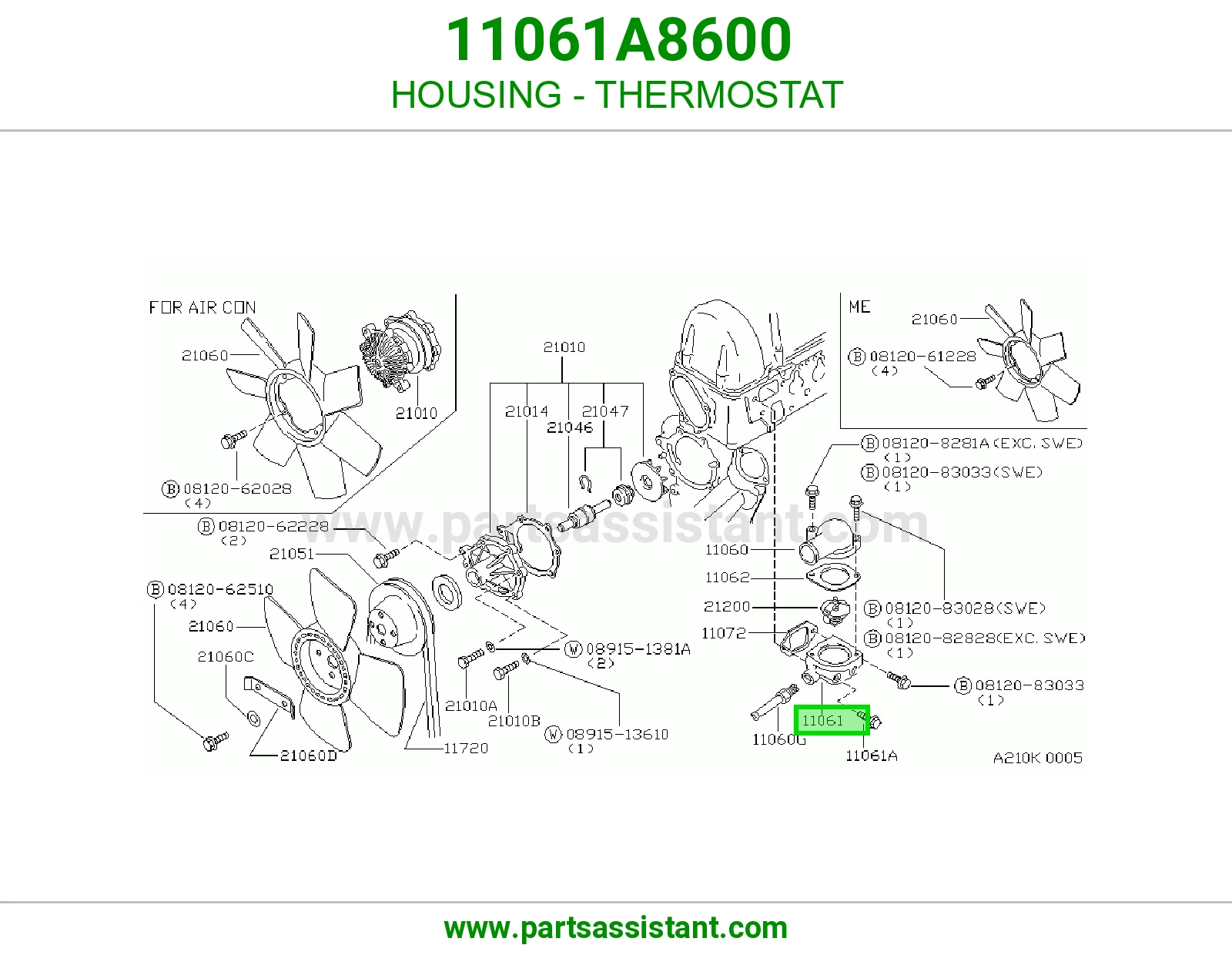 HOUSING - THERMOSTAT