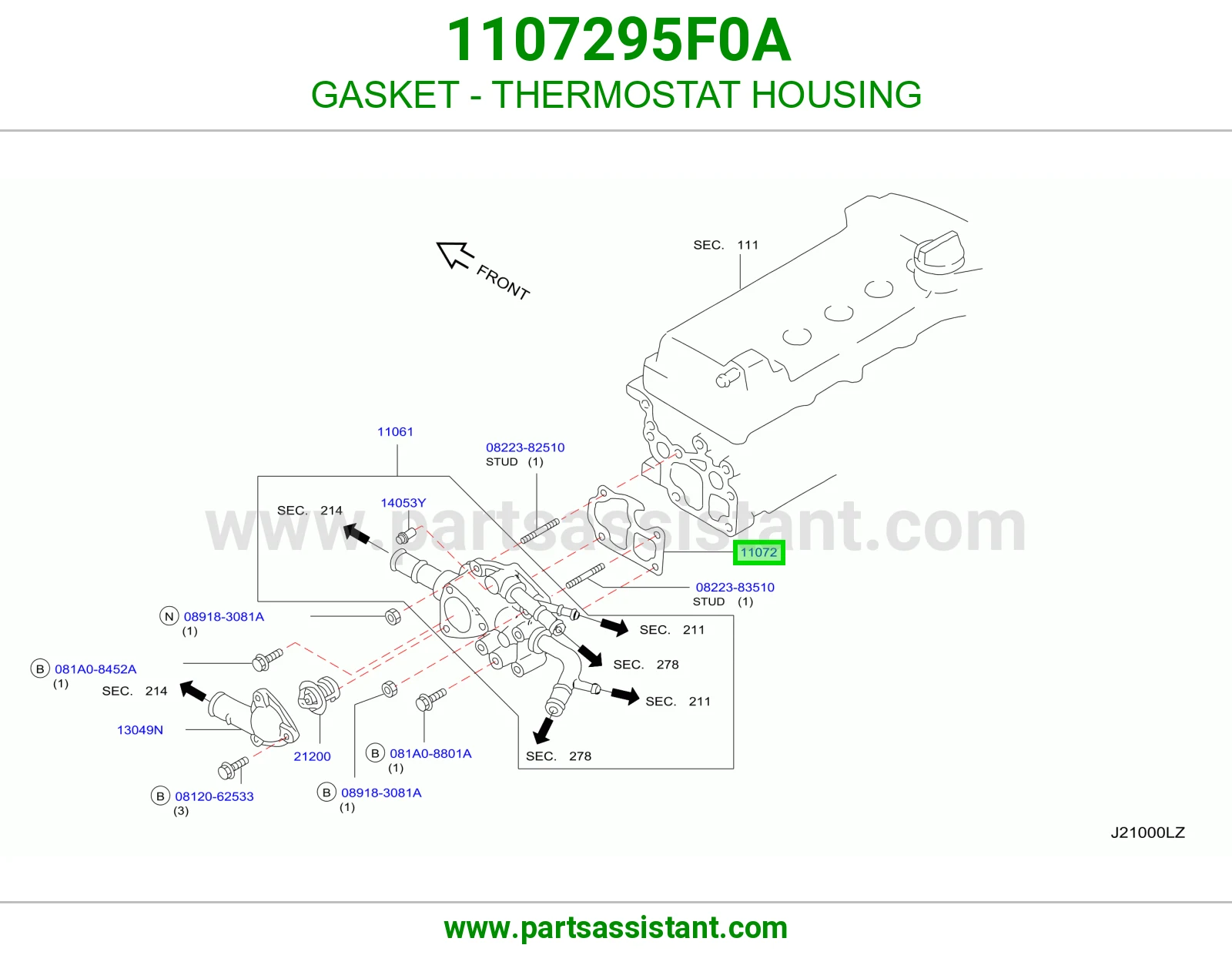 GASKET - THERMOSTAT HOUSING
