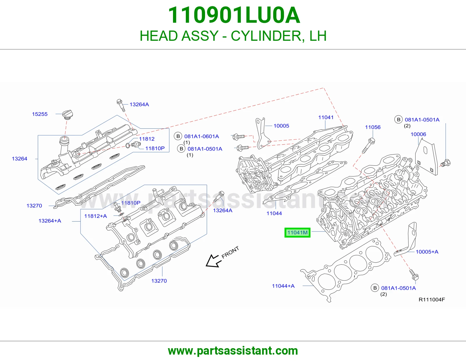 HEAD ASSY - CYLINDER, LH