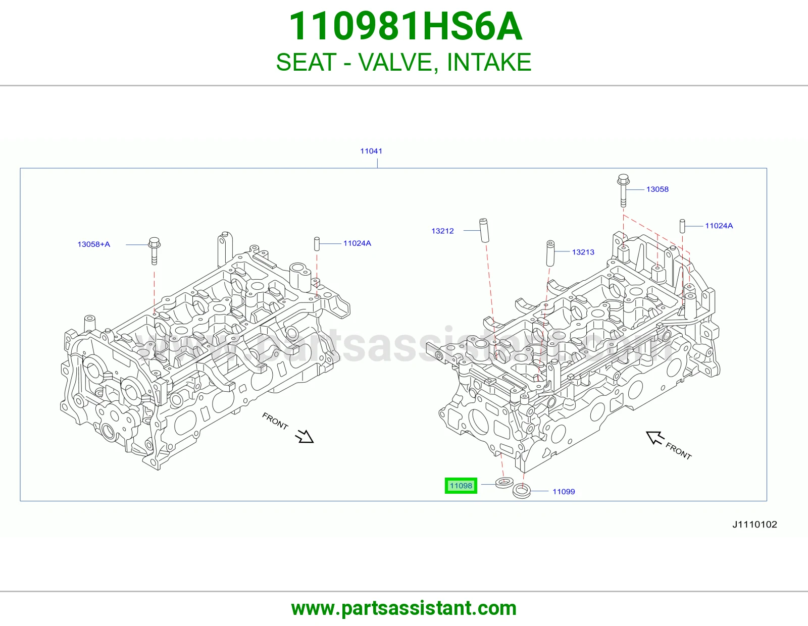 SEAT - VALVE, INTAKE