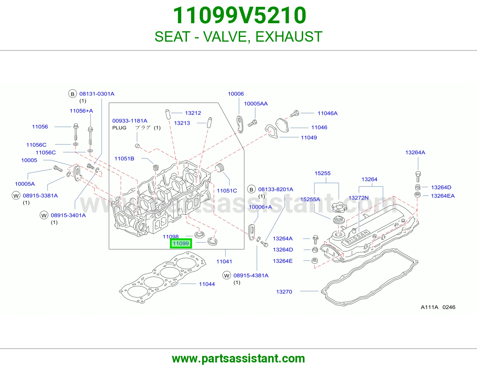 SEAT - VALVE, EXHAUST