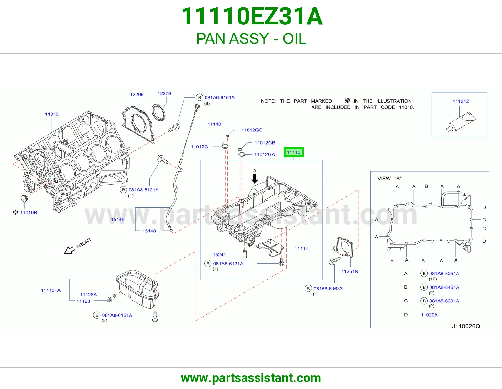 PAN ASSY - OIL