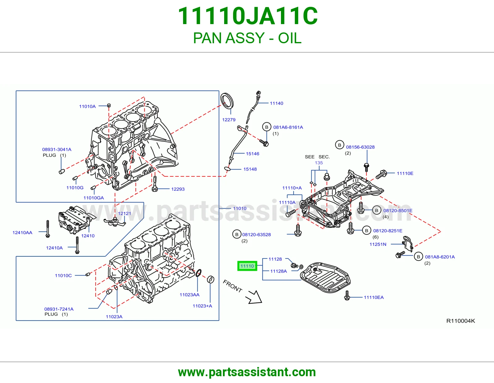 PAN ASSY - OIL