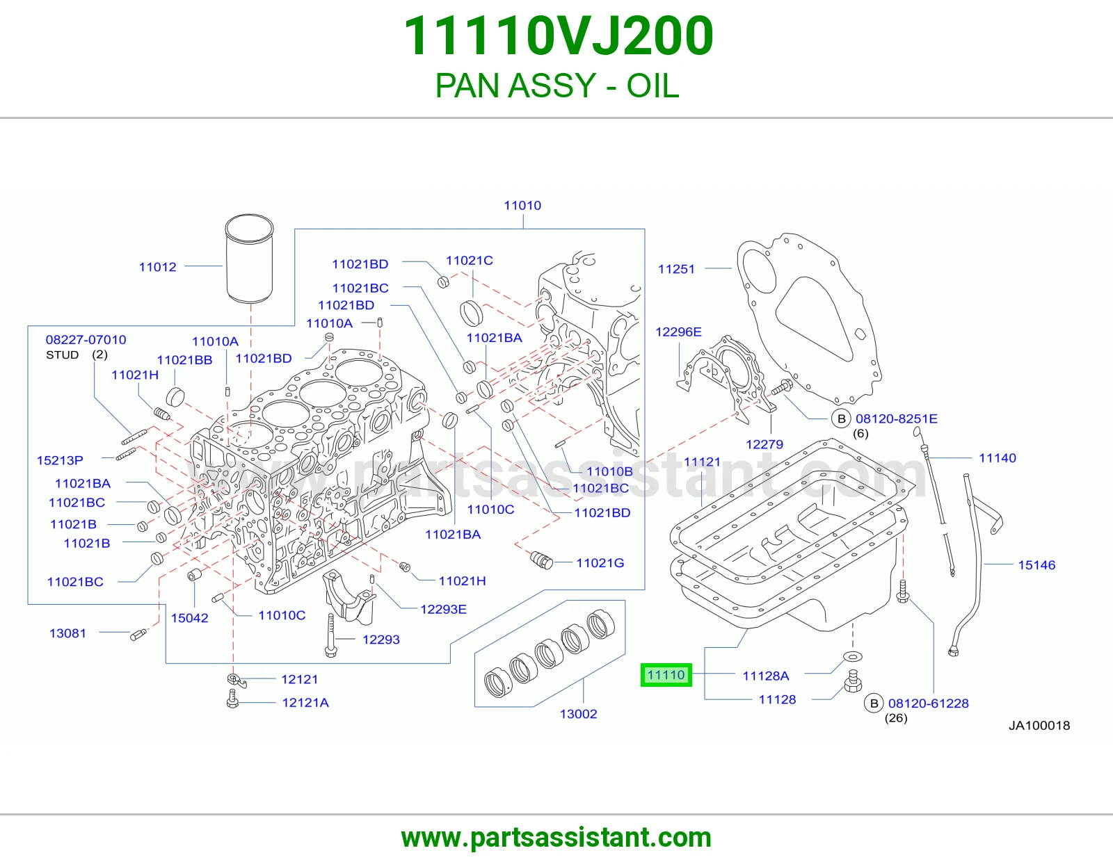 PAN ASSY - OIL