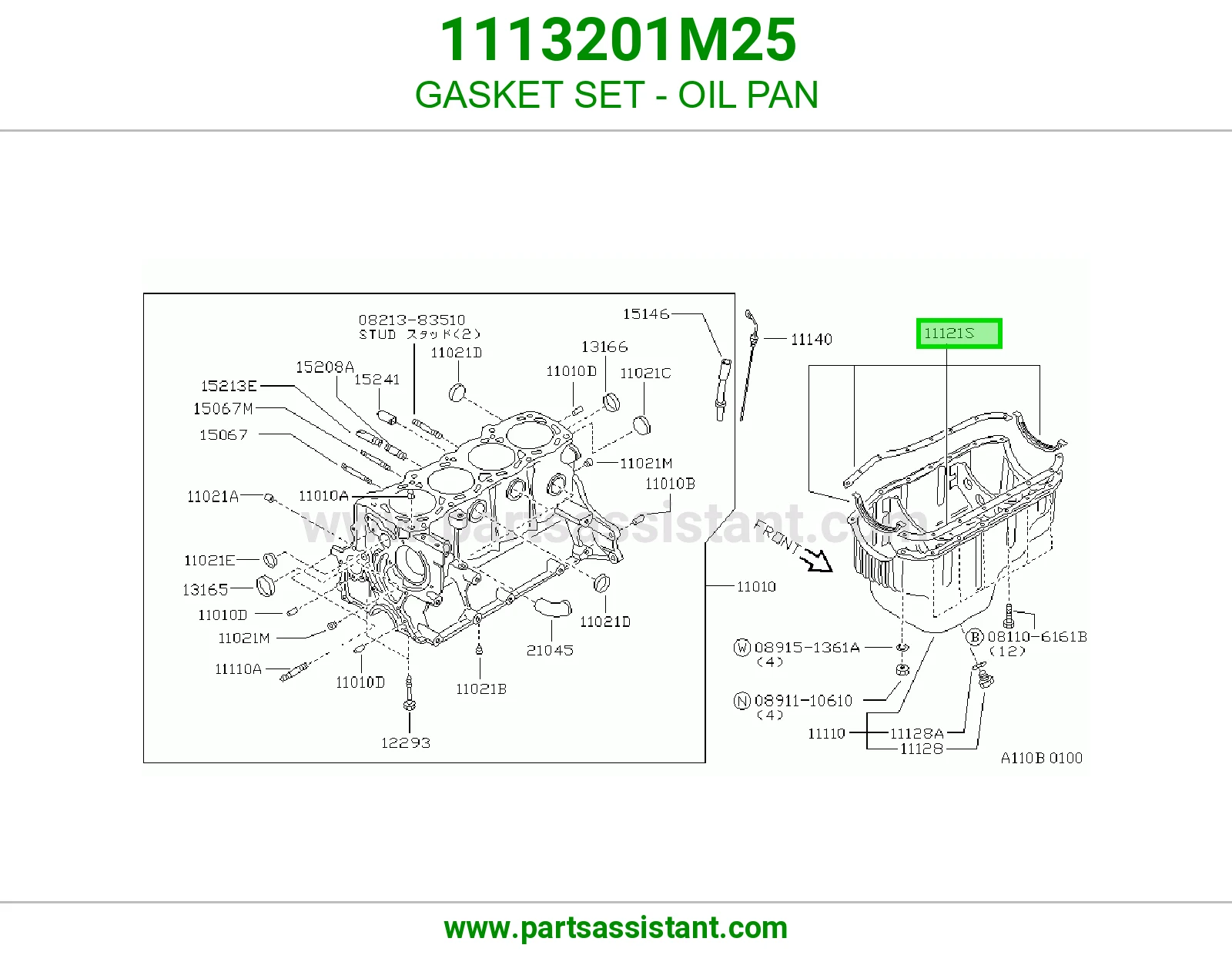 GASKET SET - OIL PAN