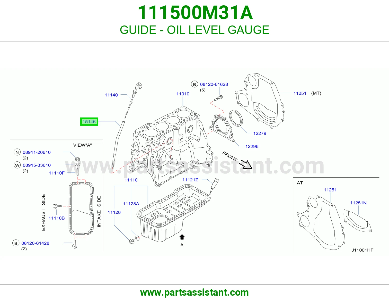 GUIDE - OIL LEVEL GAUGE