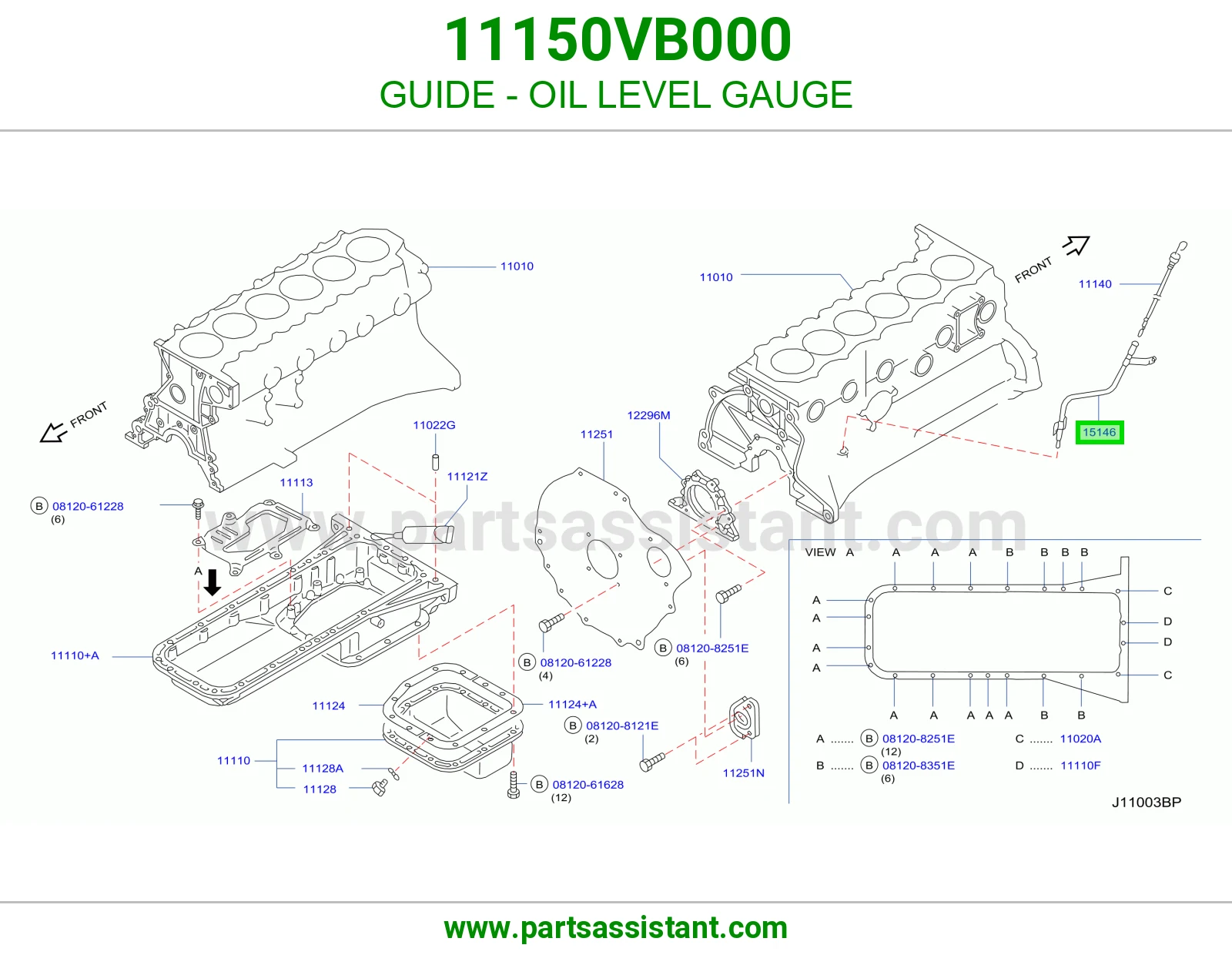 GUIDE - OIL LEVEL GAUGE
