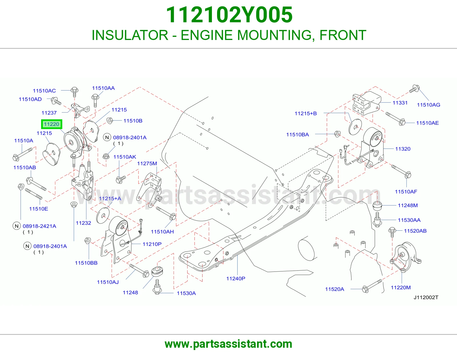 INSULATOR - ENGINE MOUNTING, FRONT