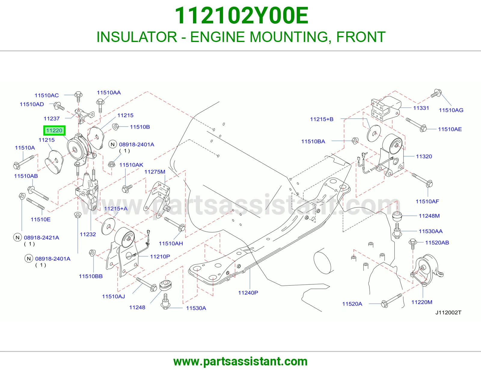 INSULATOR - ENGINE MOUNTING, FRONT