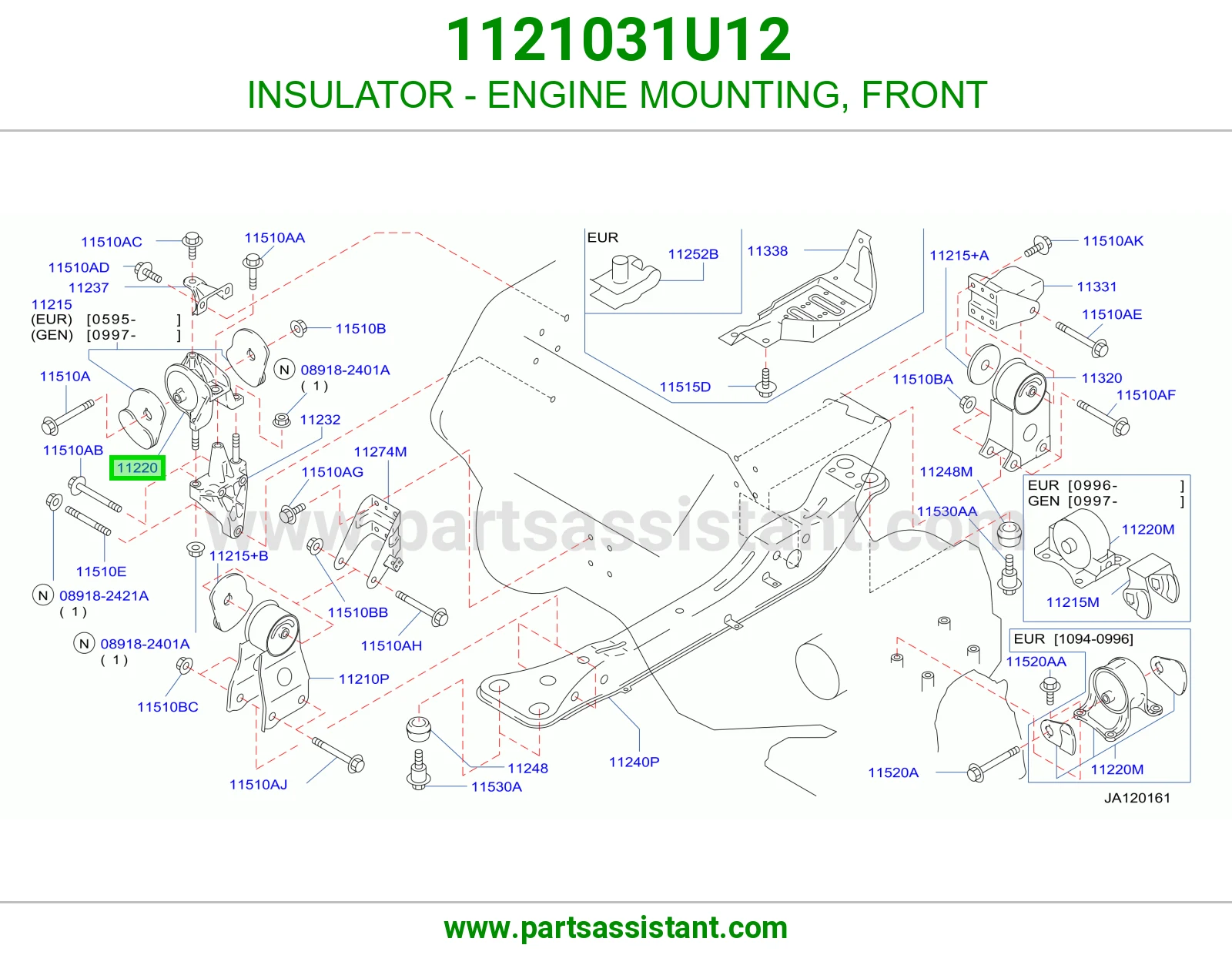 INSULATOR - ENGINE MOUNTING, FRONT