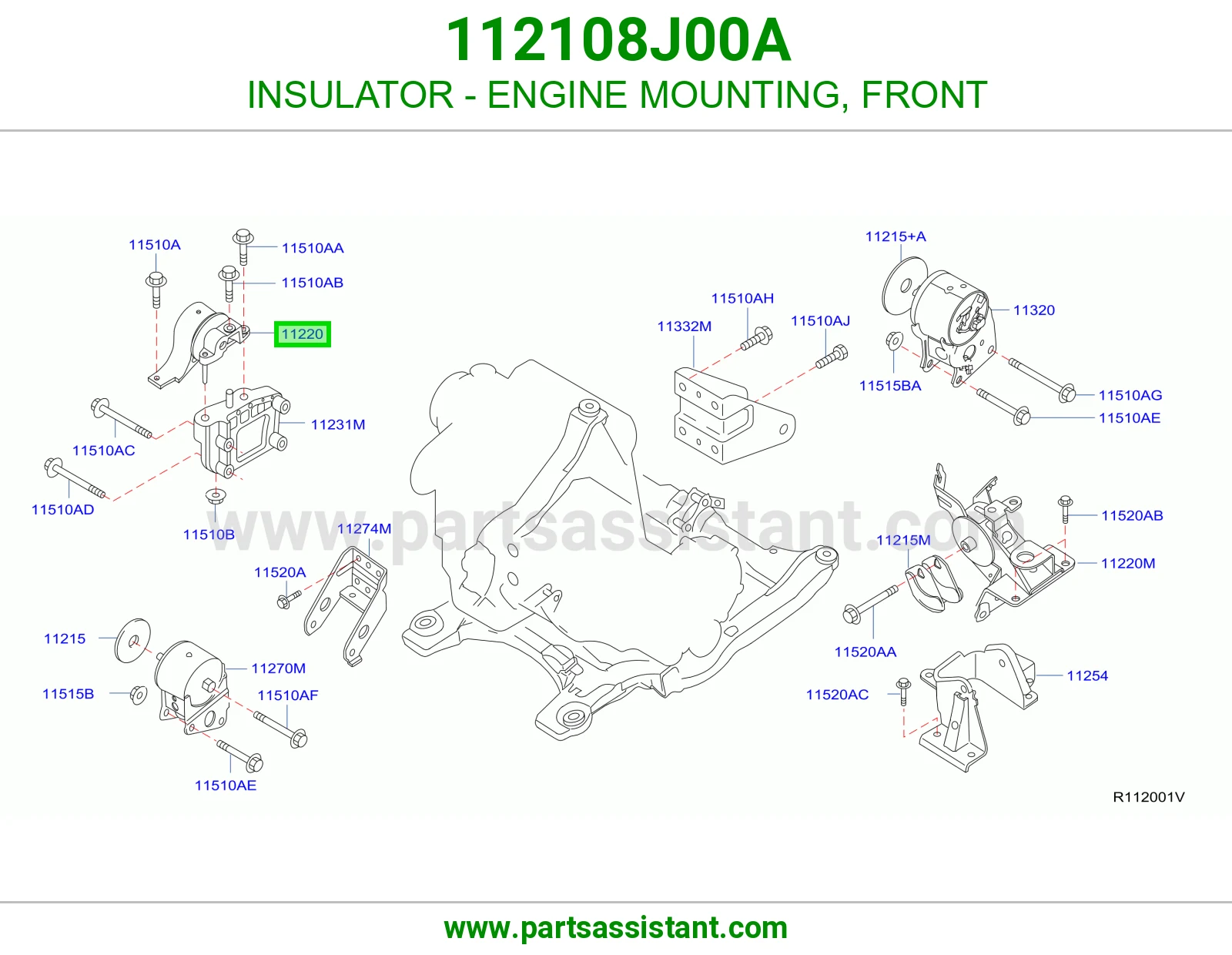 INSULATOR - ENGINE MOUNTING, FRONT