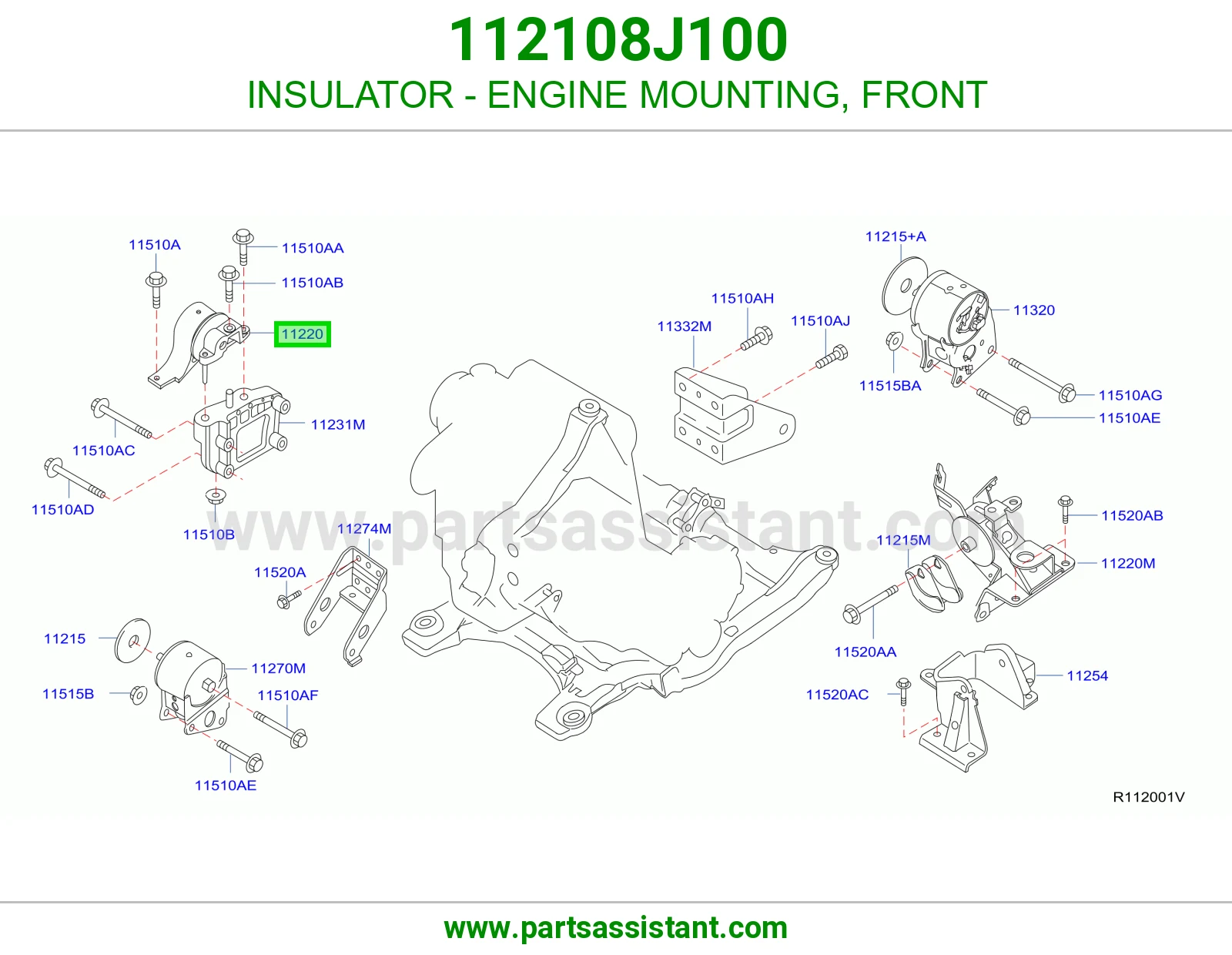 INSULATOR - ENGINE MOUNTING, FRONT