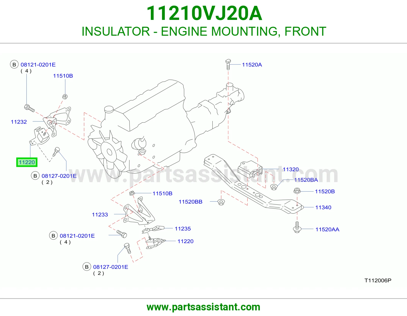 INSULATOR - ENGINE MOUNTING, FRONT
