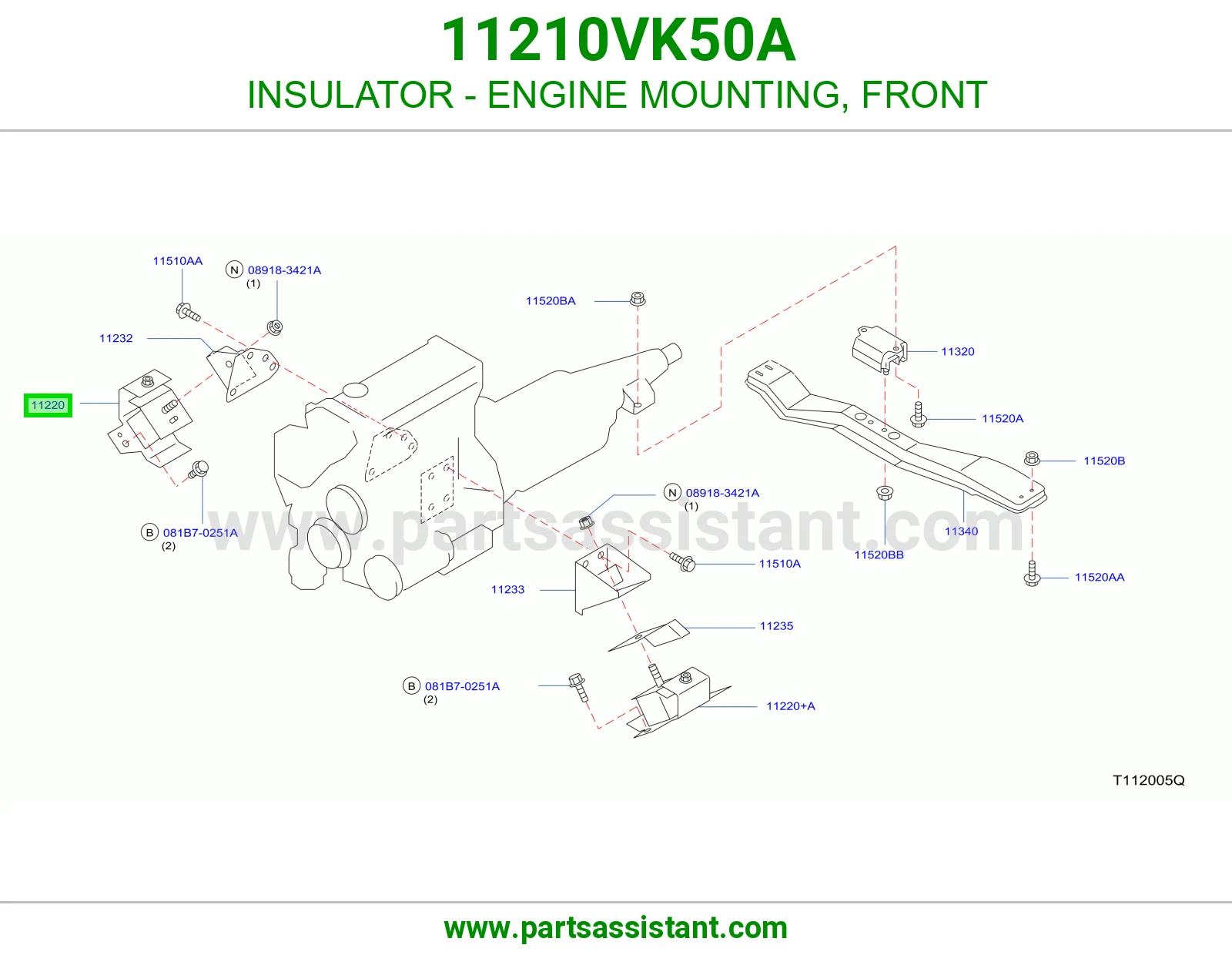 INSULATOR - ENGINE MOUNTING, FRONT