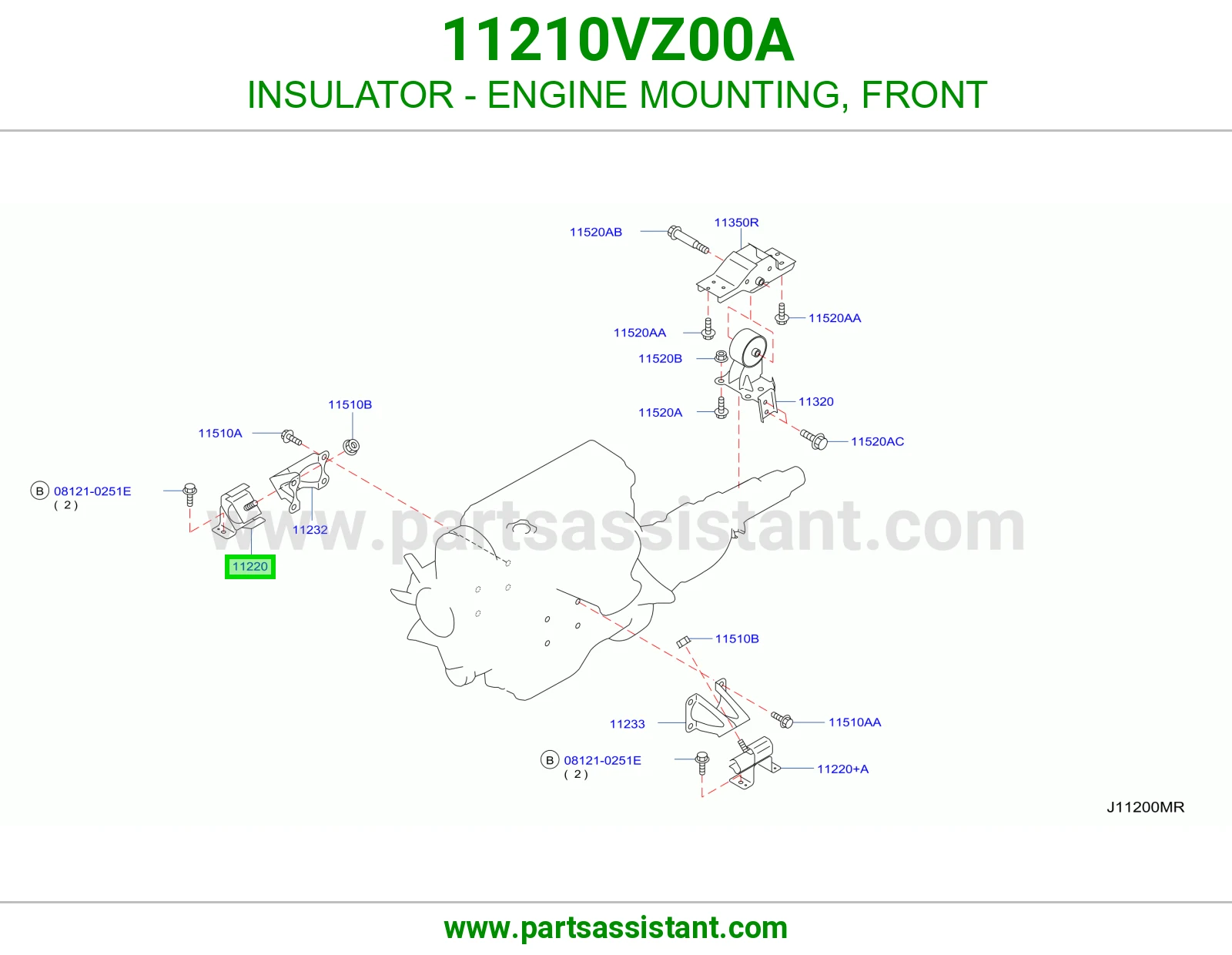 INSULATOR - ENGINE MOUNTING, FRONT
