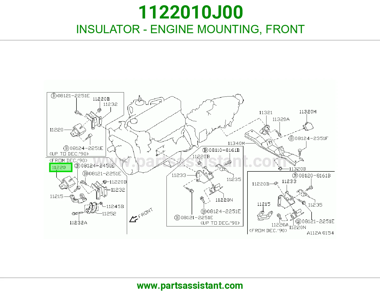 INSULATOR - ENGINE MOUNTING, FRONT