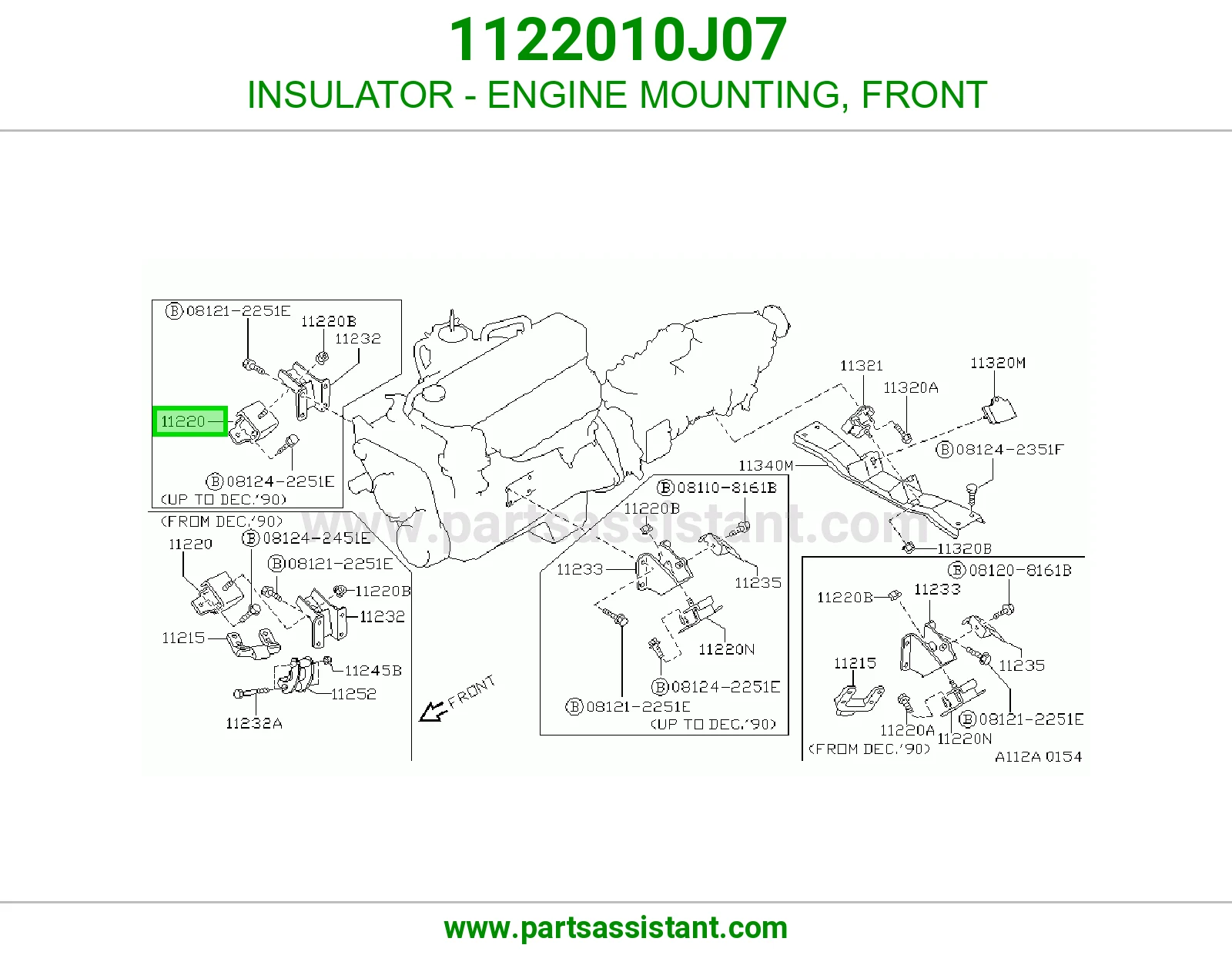 INSULATOR - ENGINE MOUNTING, FRONT