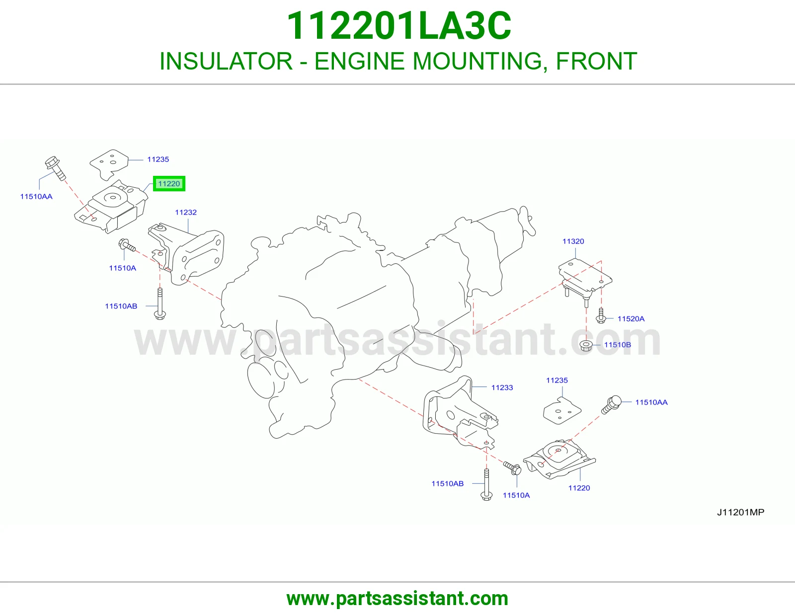 INSULATOR - ENGINE MOUNTING, FRONT