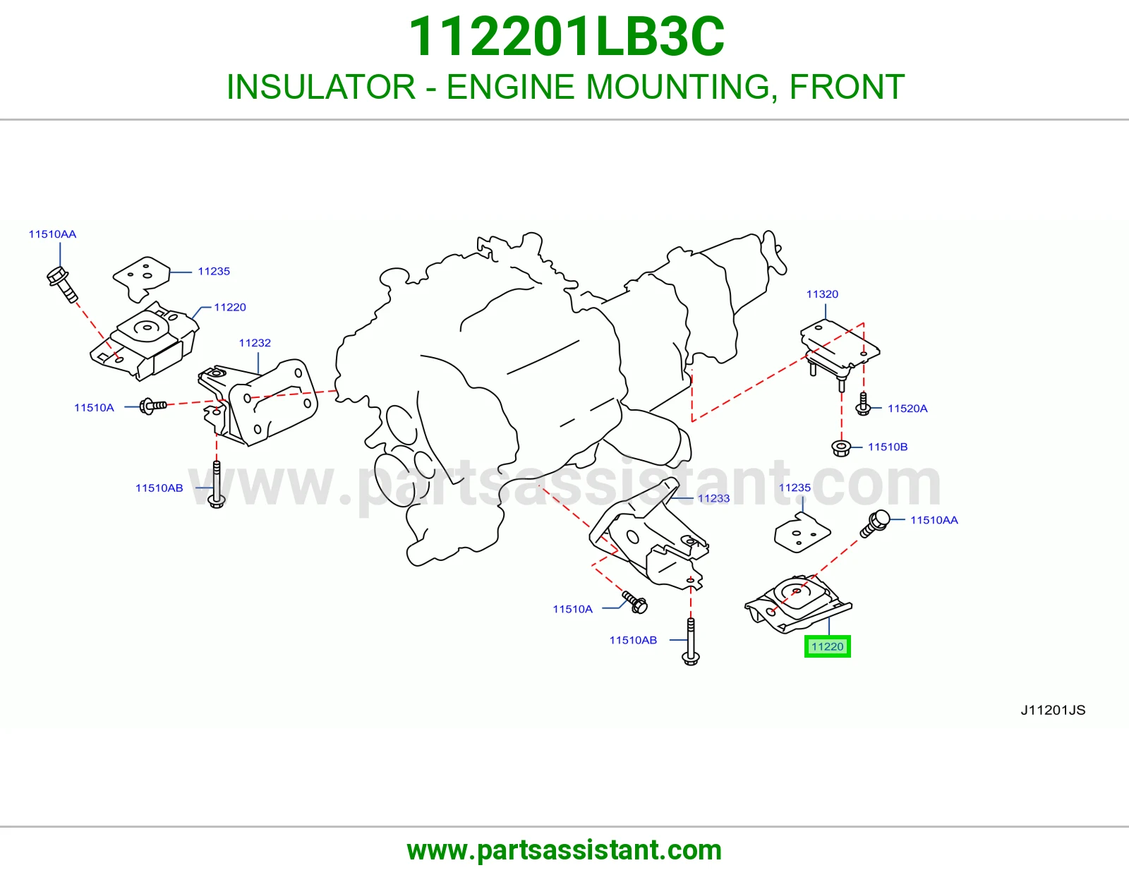 INSULATOR - ENGINE MOUNTING, FRONT