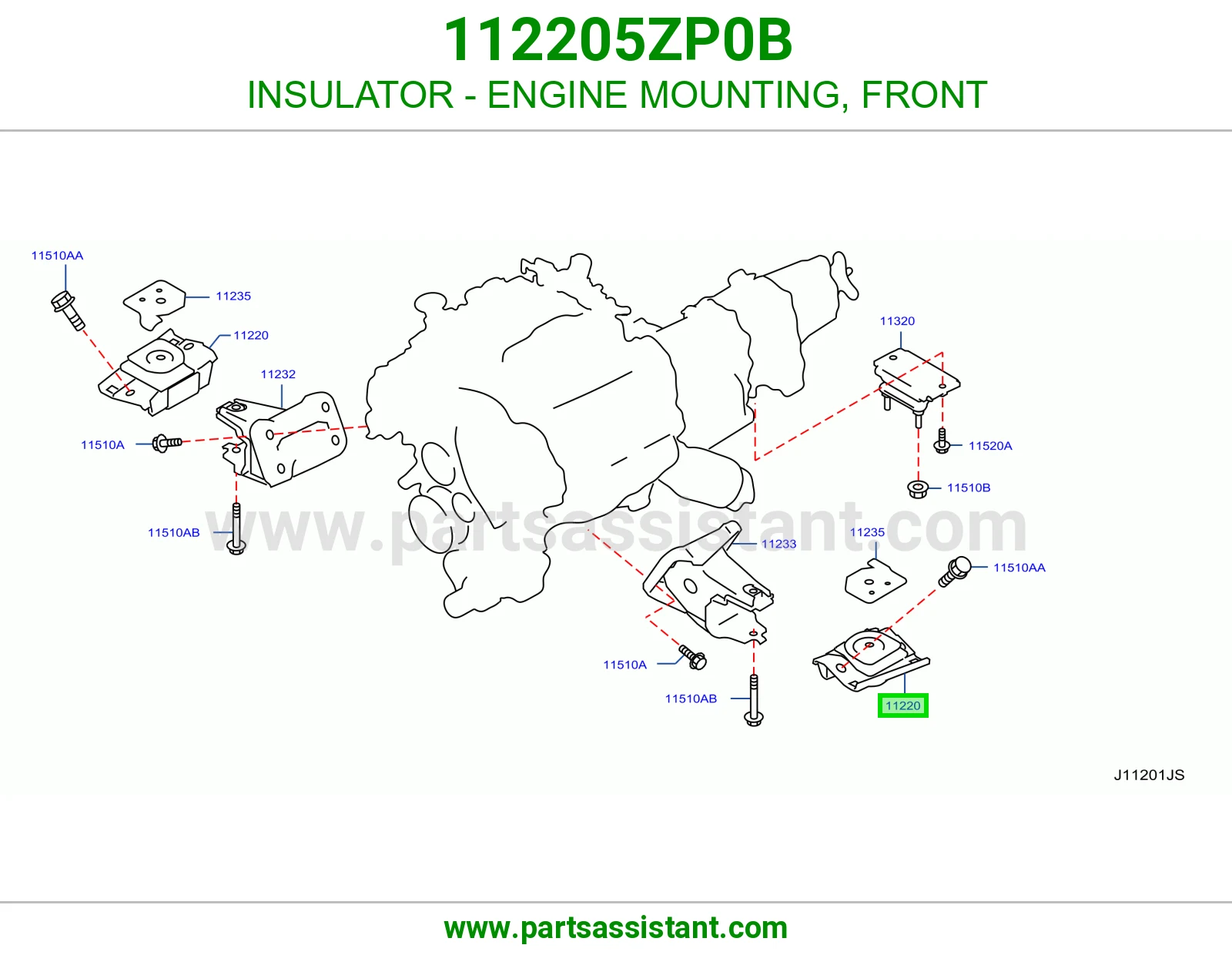 INSULATOR - ENGINE MOUNTING, FRONT