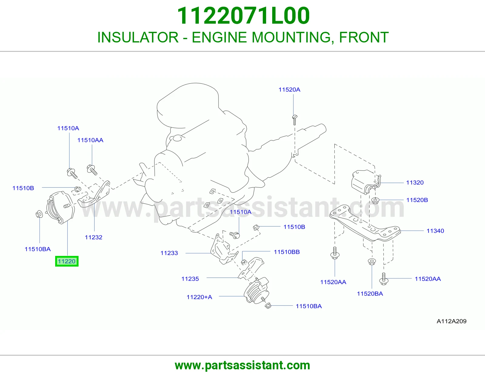 INSULATOR - ENGINE MOUNTING, FRONT