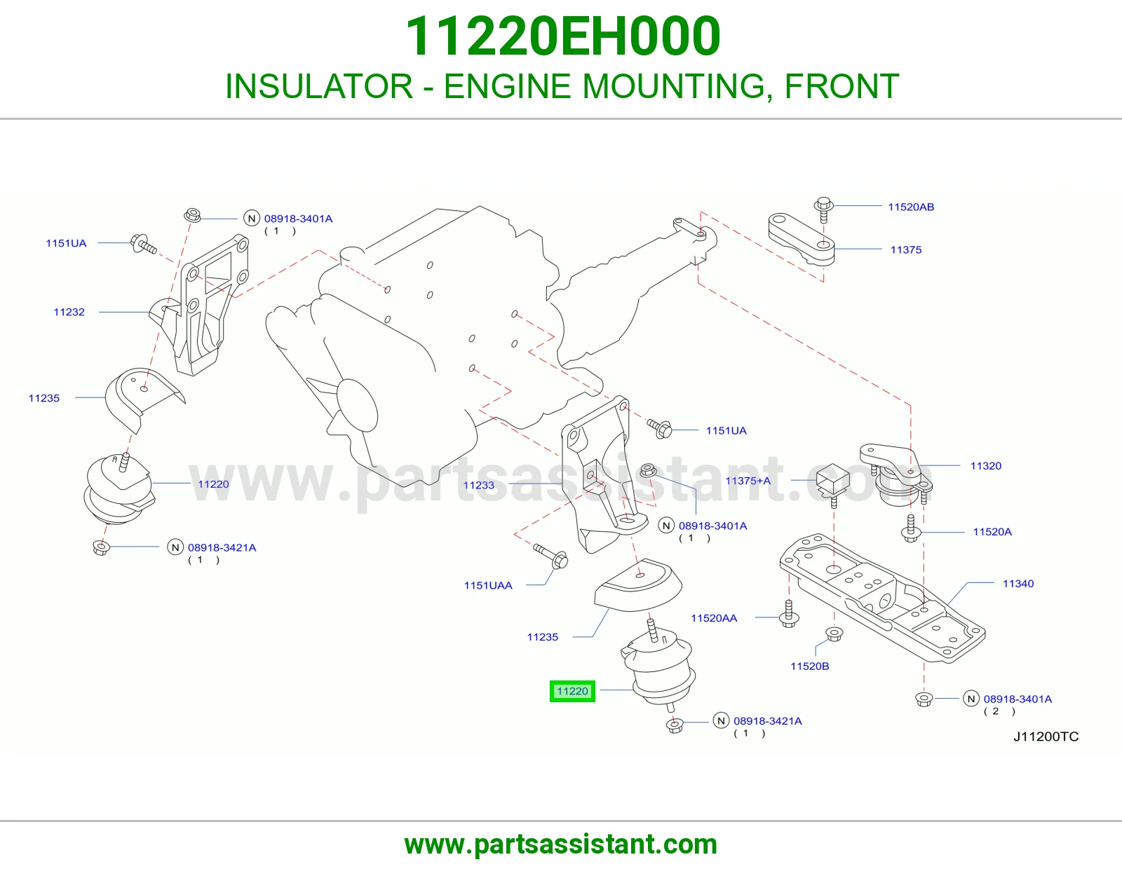 INSULATOR - ENGINE MOUNTING, FRONT