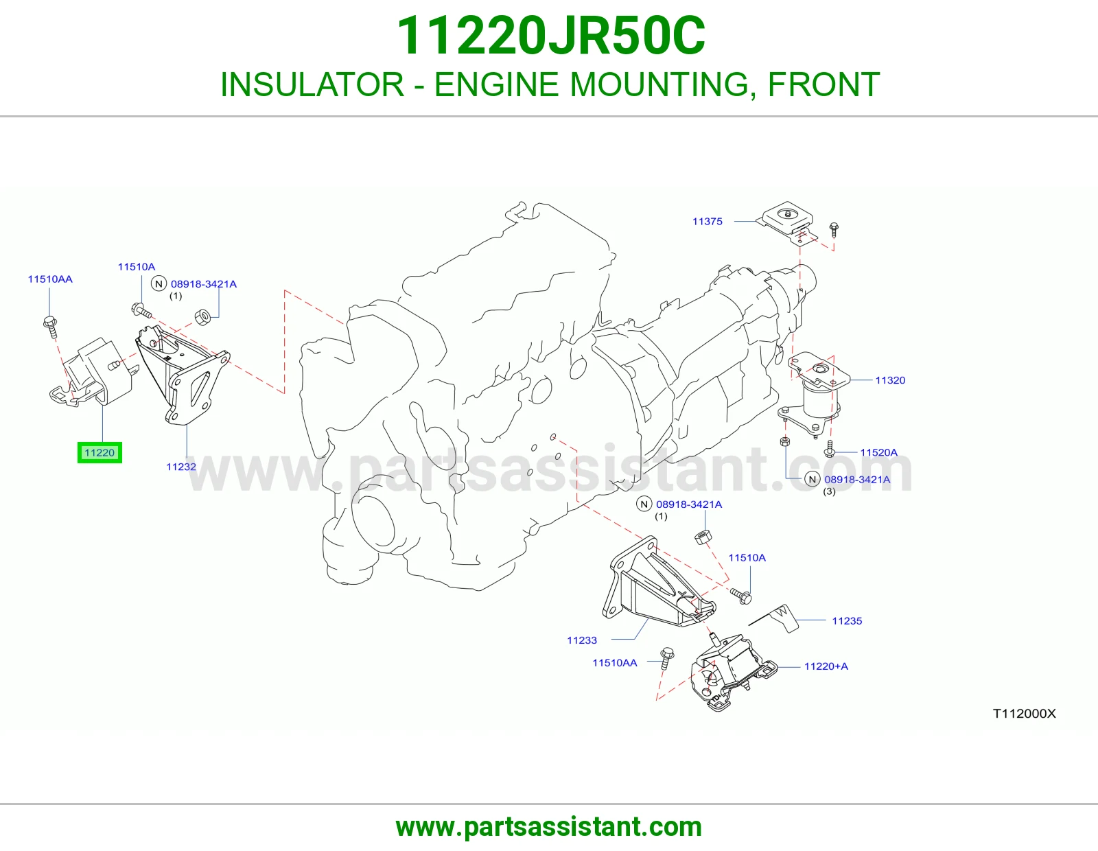 INSULATOR - ENGINE MOUNTING, FRONT