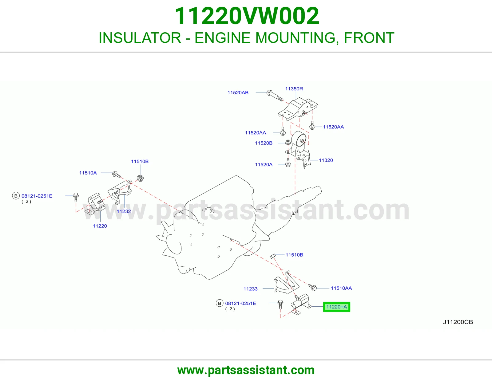 INSULATOR - ENGINE MOUNTING, FRONT