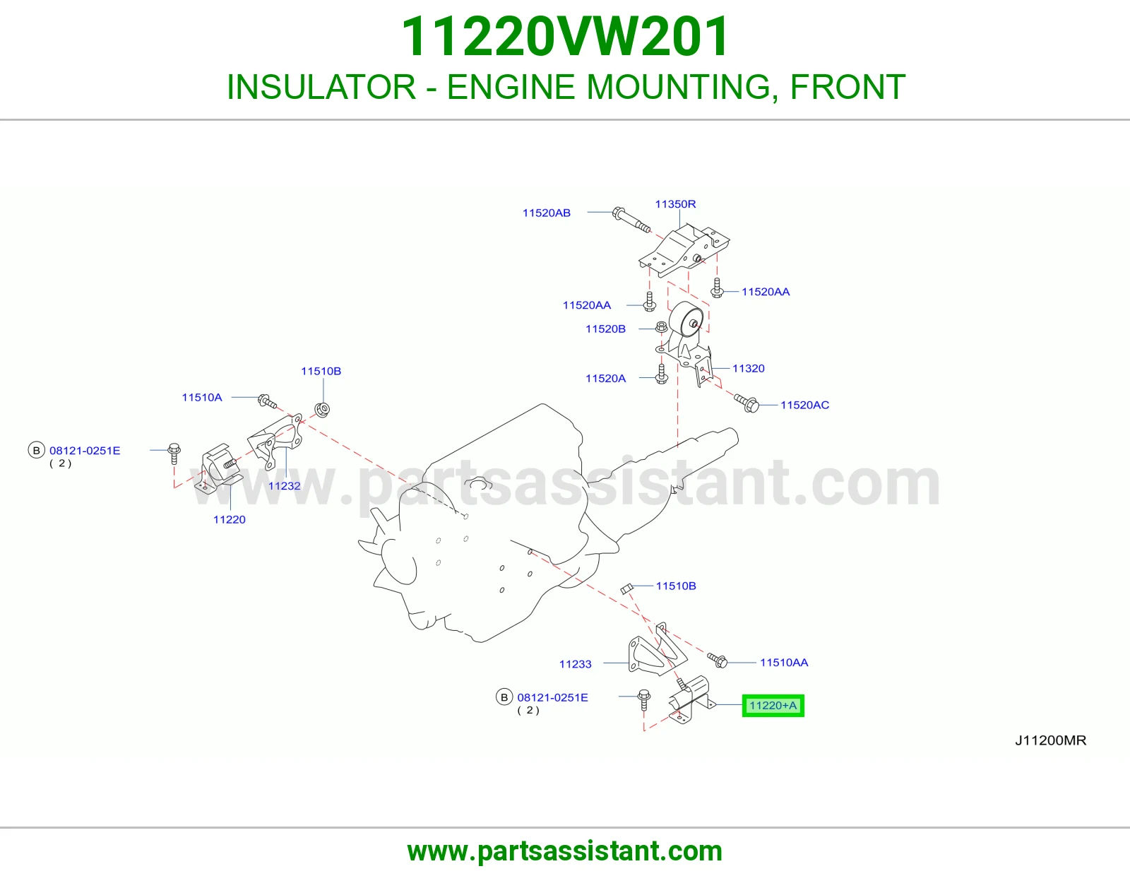 INSULATOR - ENGINE MOUNTING, FRONT