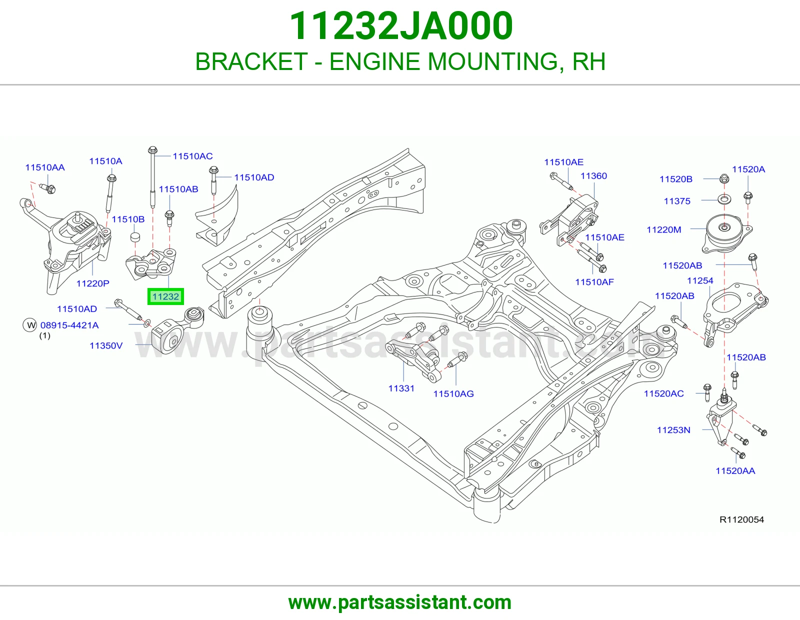 BRACKET - ENGINE MOUNTING, RH