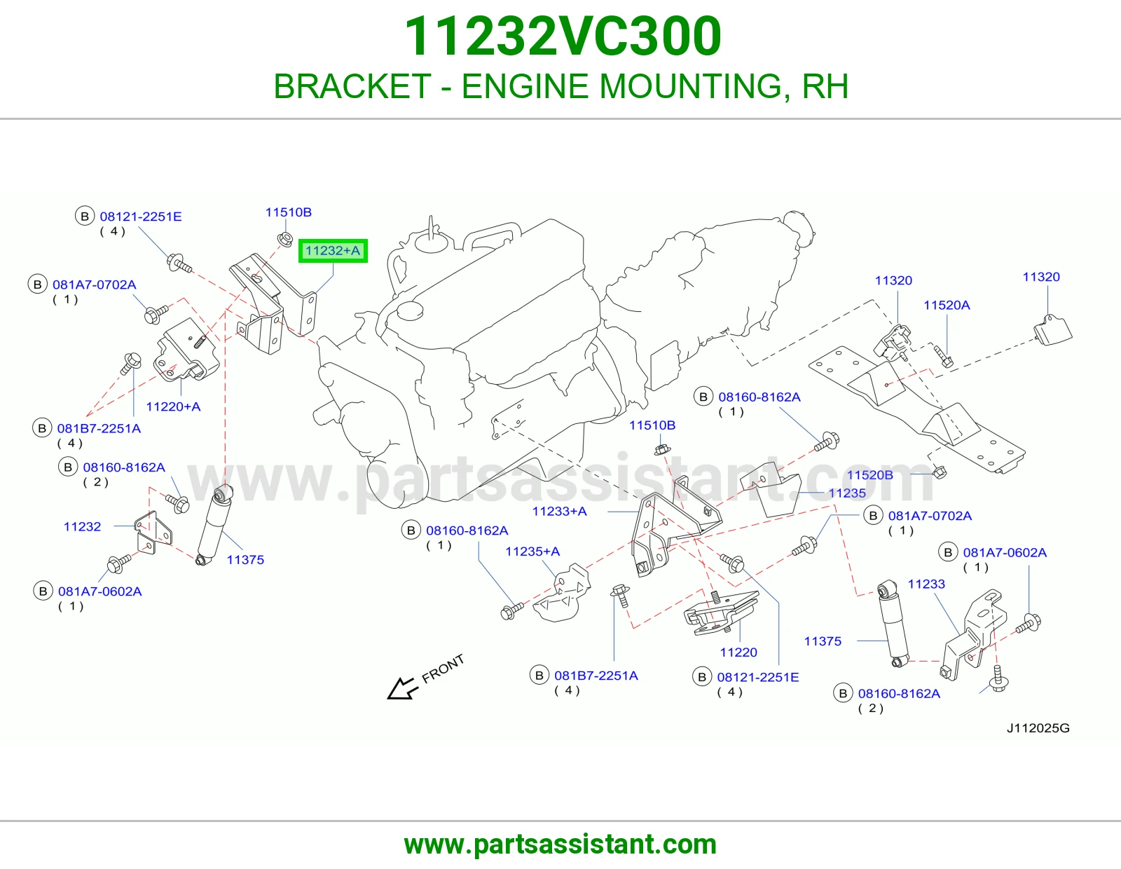 BRACKET - ENGINE MOUNTING, RH