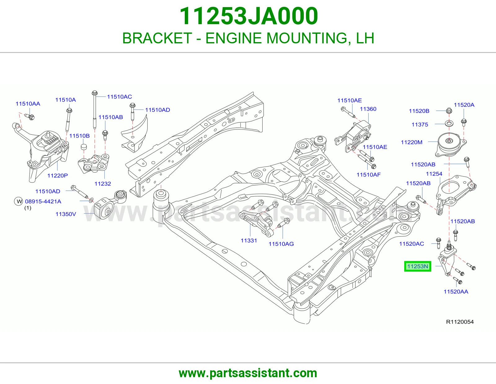 BRACKET - ENGINE MOUNTING, LH