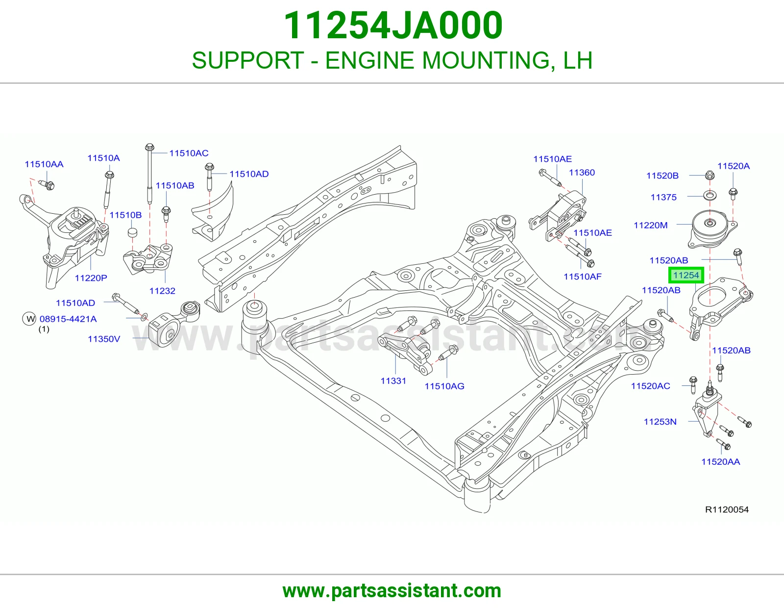 SUPPORT - ENGINE MOUNTING, LH
