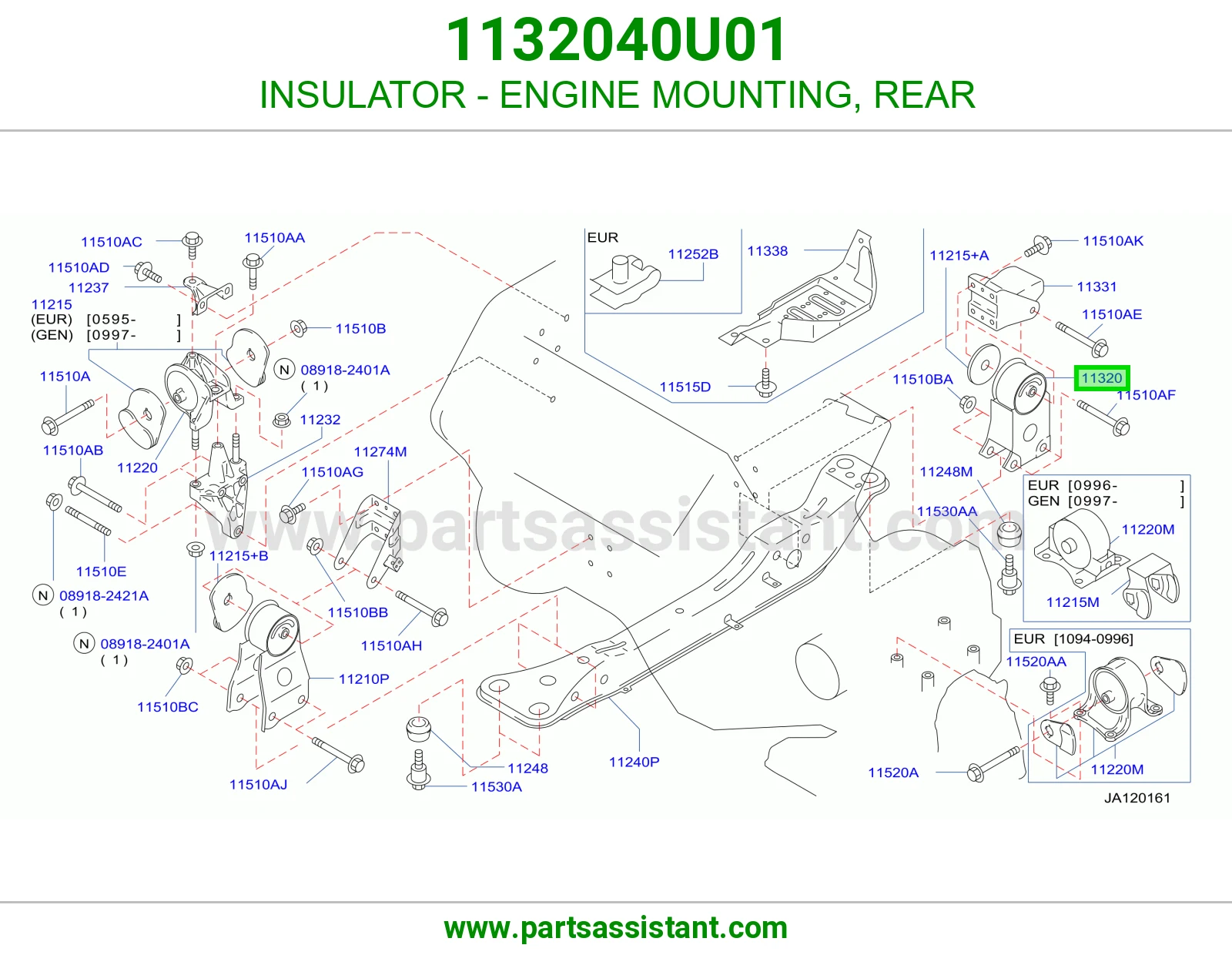 INSULATOR - ENGINE MOUNTING, REAR