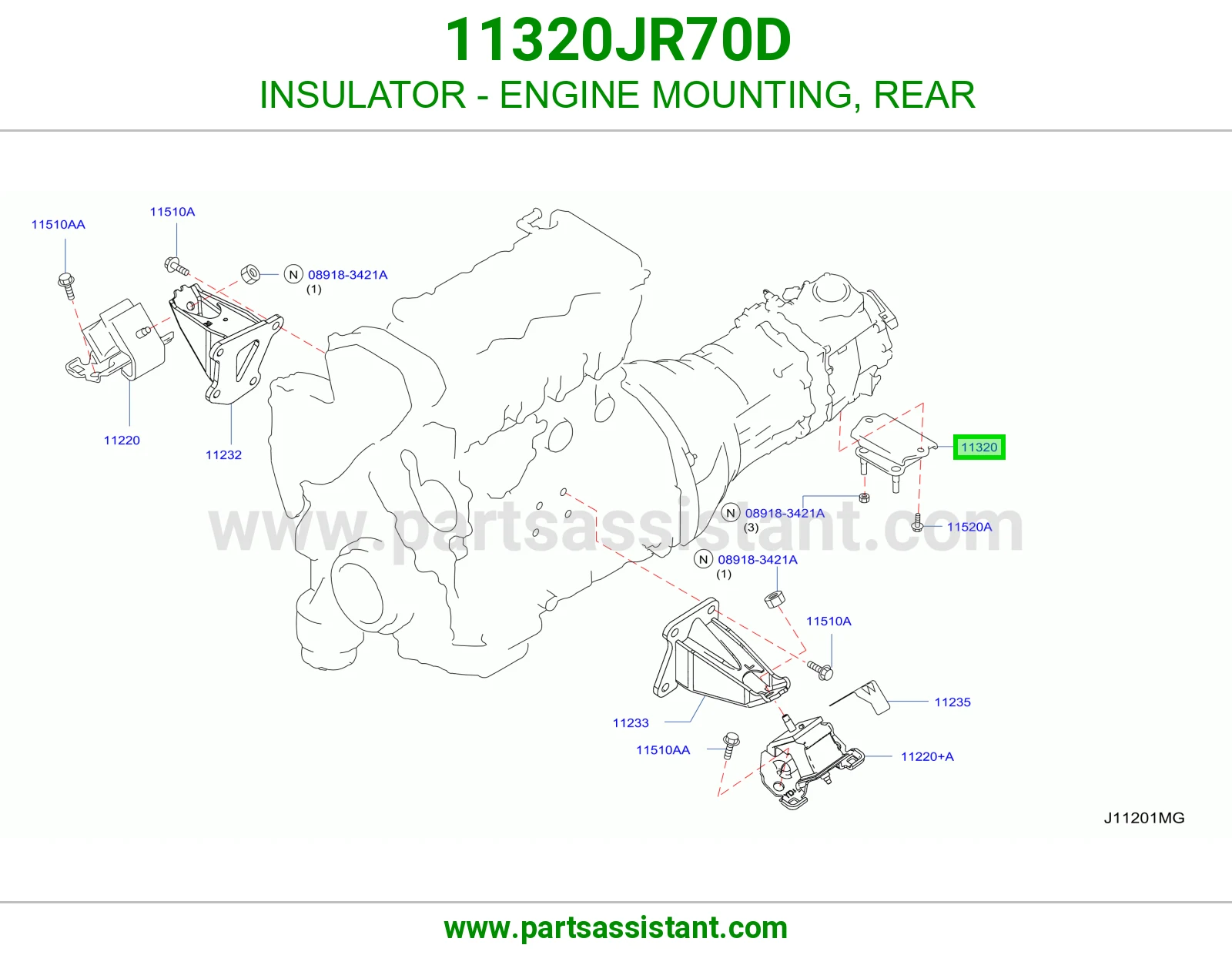 INSULATOR - ENGINE MOUNTING, REAR
